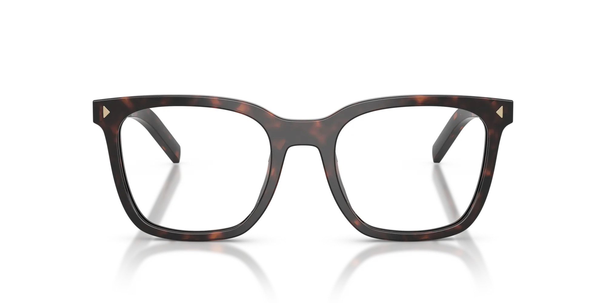 Prada PR B11V 17N1O1 Montature da vista Acetato Tartaruga Pillow Normale - immagine 3
