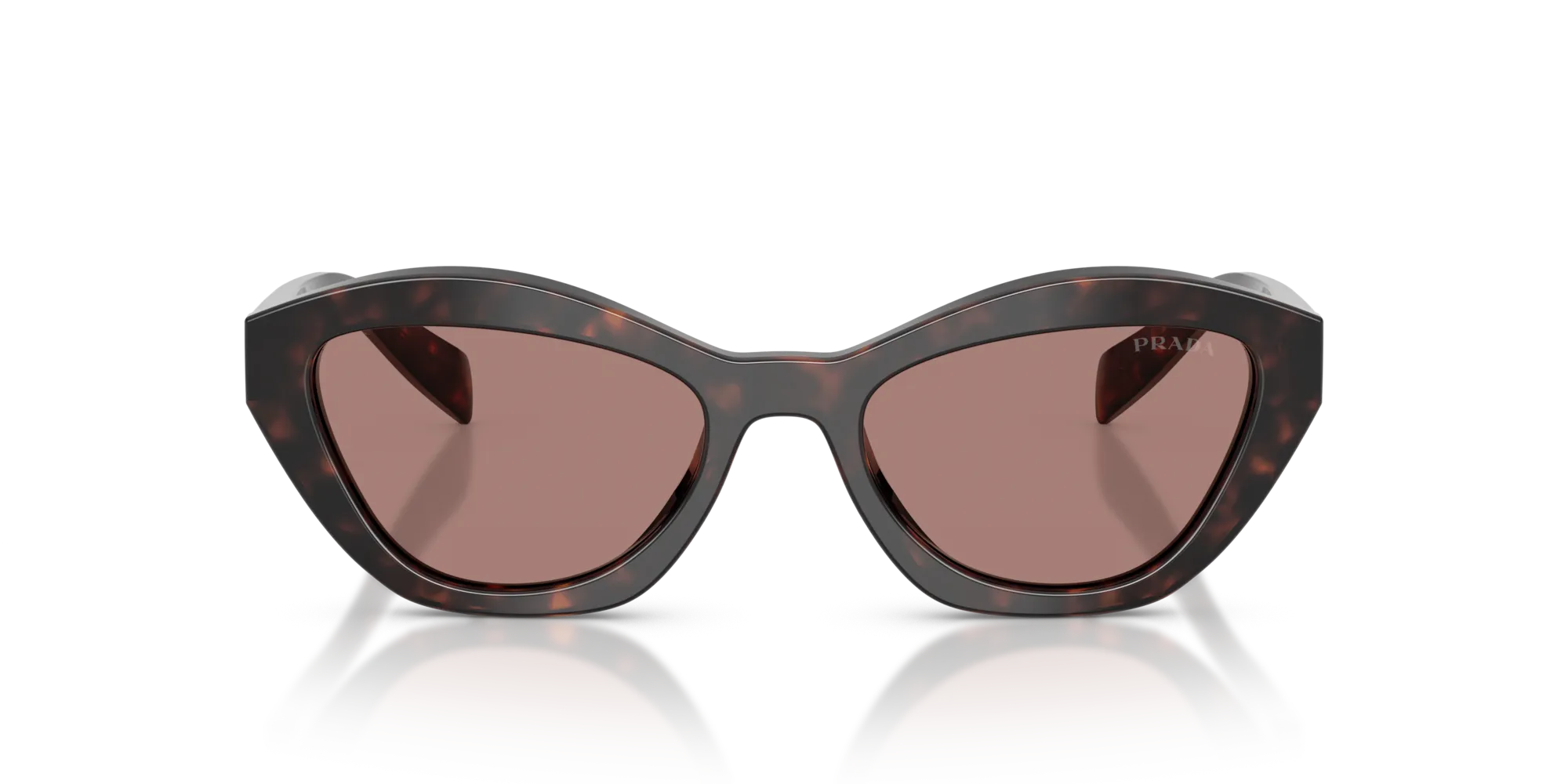 Prada PR A02S 17N60B Occhiali da sole Acetato Tartaruga Marrone Farfalla Normale - immagine 3
