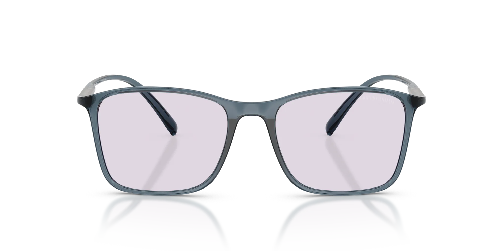 Giorgio Armani AR8231U 6241M3 Occhiali da sole Iniettato Blu Grigio Pillow Fotocromatiche - immagine 3