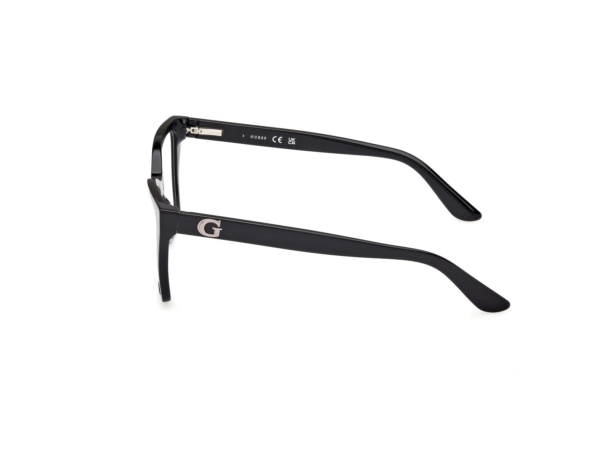 Guess GU50235 1 Montature da vista Acetato Nero Squadrata Normale - immagine 3