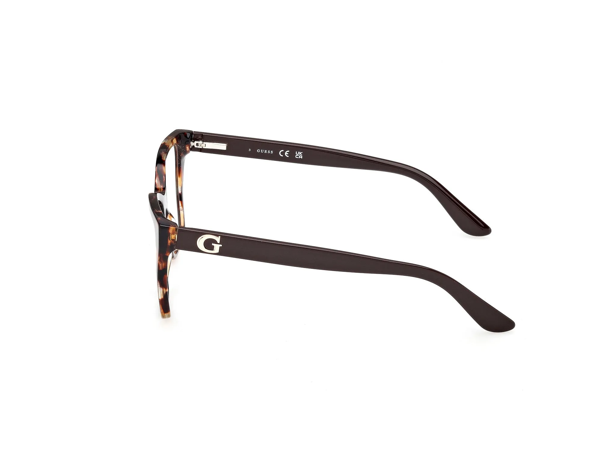 Guess GU50235 52 Montature da vista Acetato Havana Squadrata Normale - immagine 3