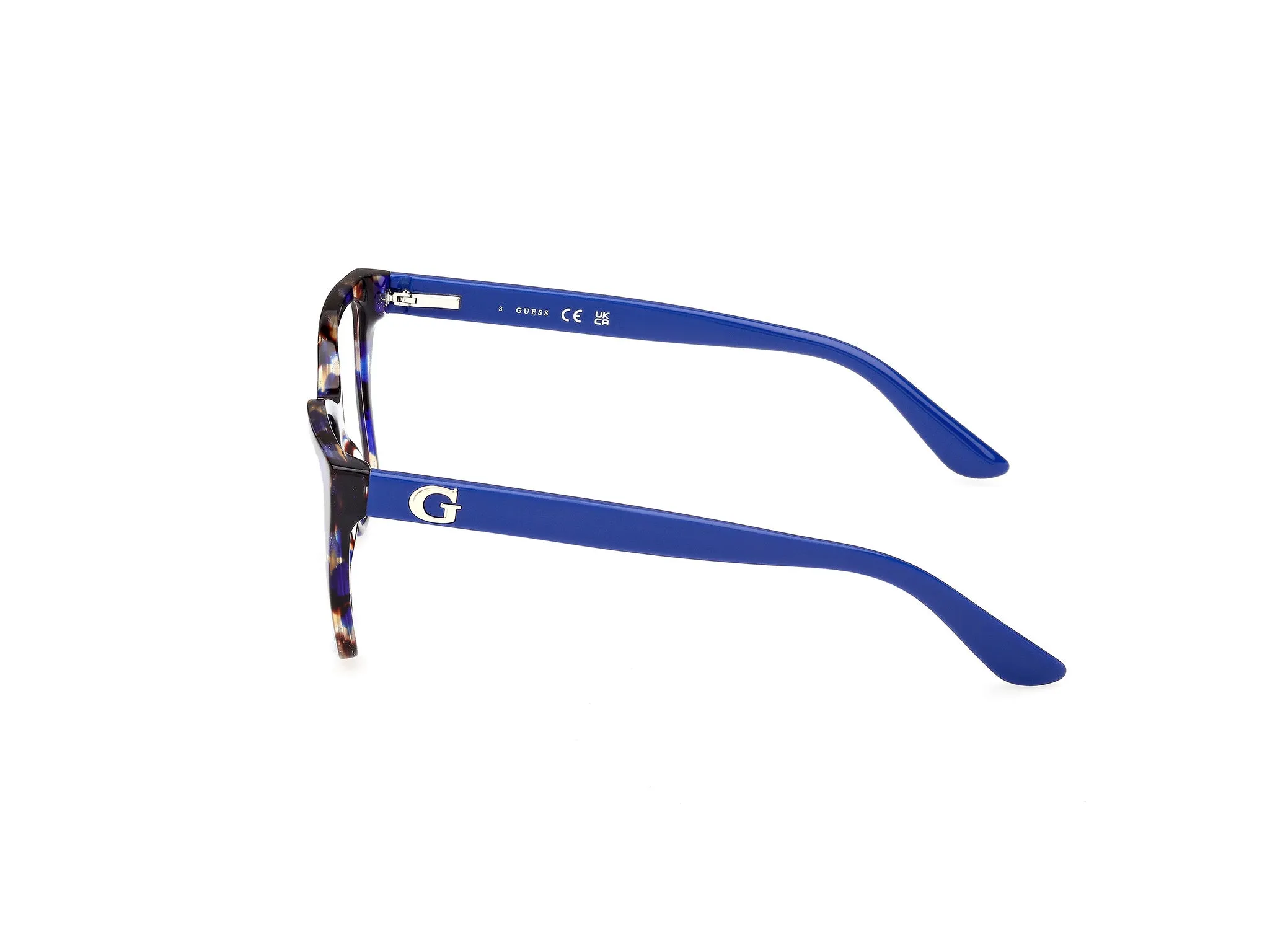 Guess GU50235 92 Montature da vista Acetato Blu Squadrata Normale - immagine 3