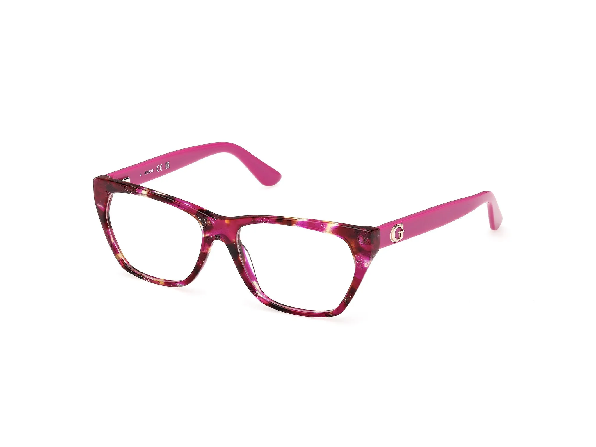 Guess GU50234 78 Montature da vista Acetato Lilla Geometrica Normale - immagine 1