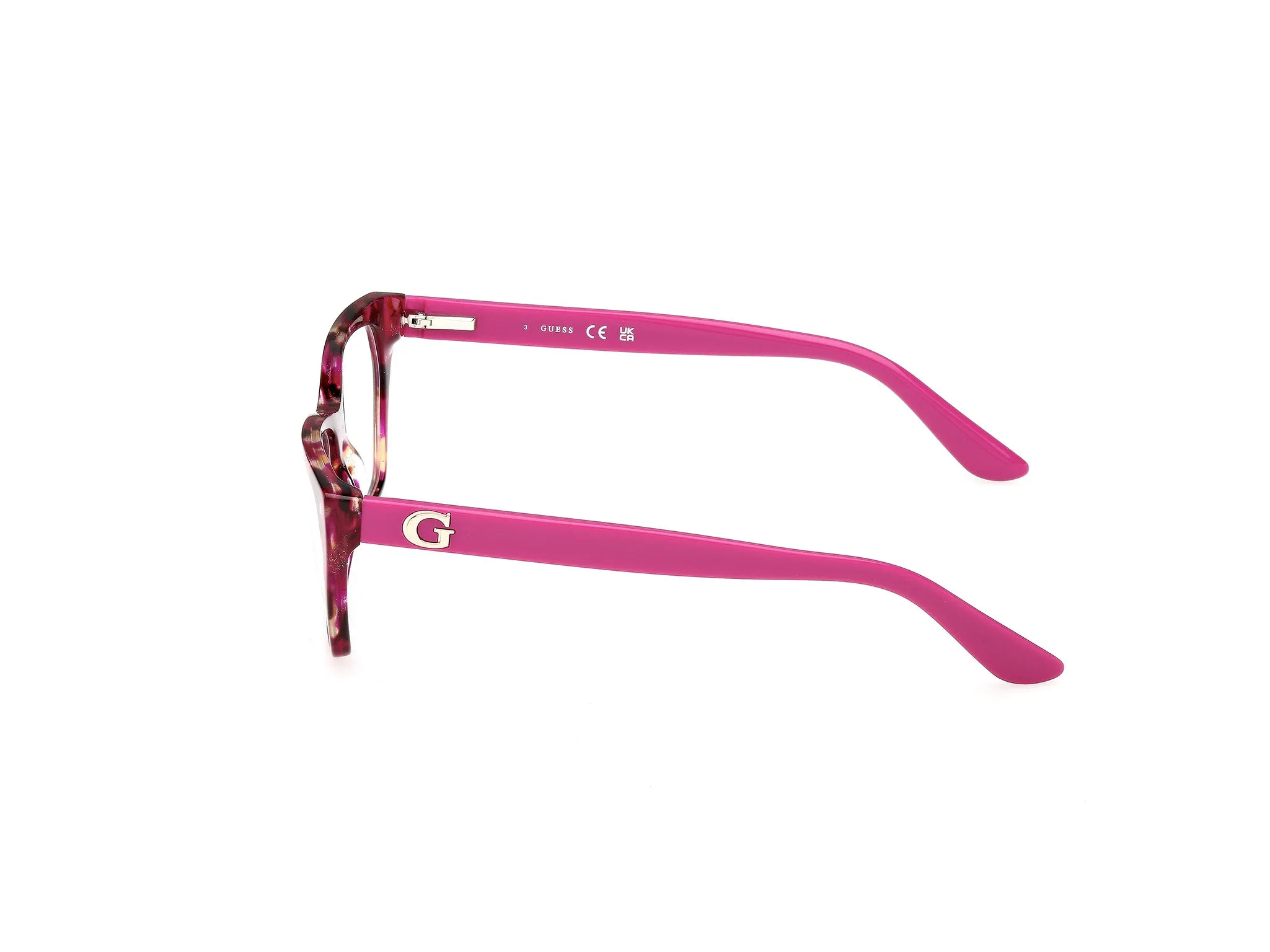 Guess GU50234 78 Montature da vista Acetato Lilla Geometrica Normale - immagine 3