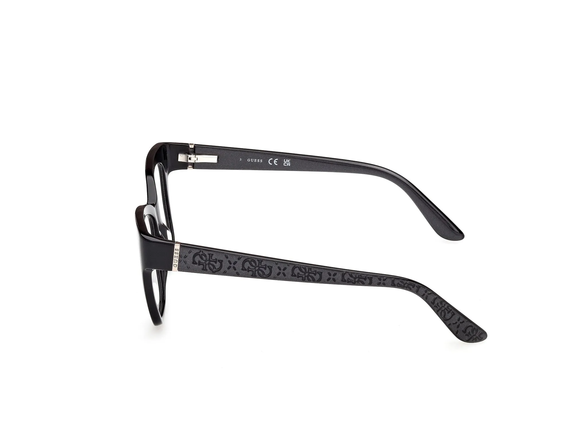 Guess GU50233 1 Montature da vista Acetato Nero Squadrata Normale - immagine 3