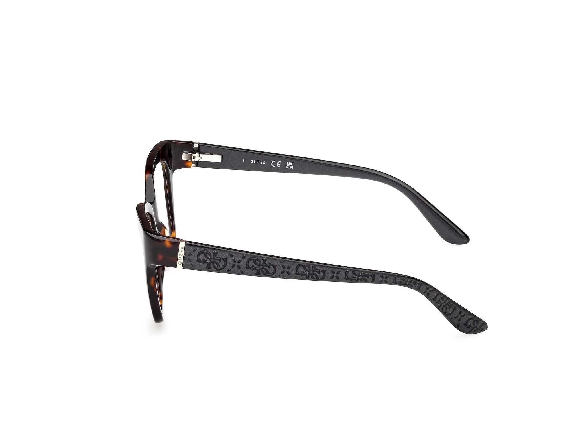 Guess GU50233 52 Montature da vista Acetato Havana Squadrata Normale - immagine 3