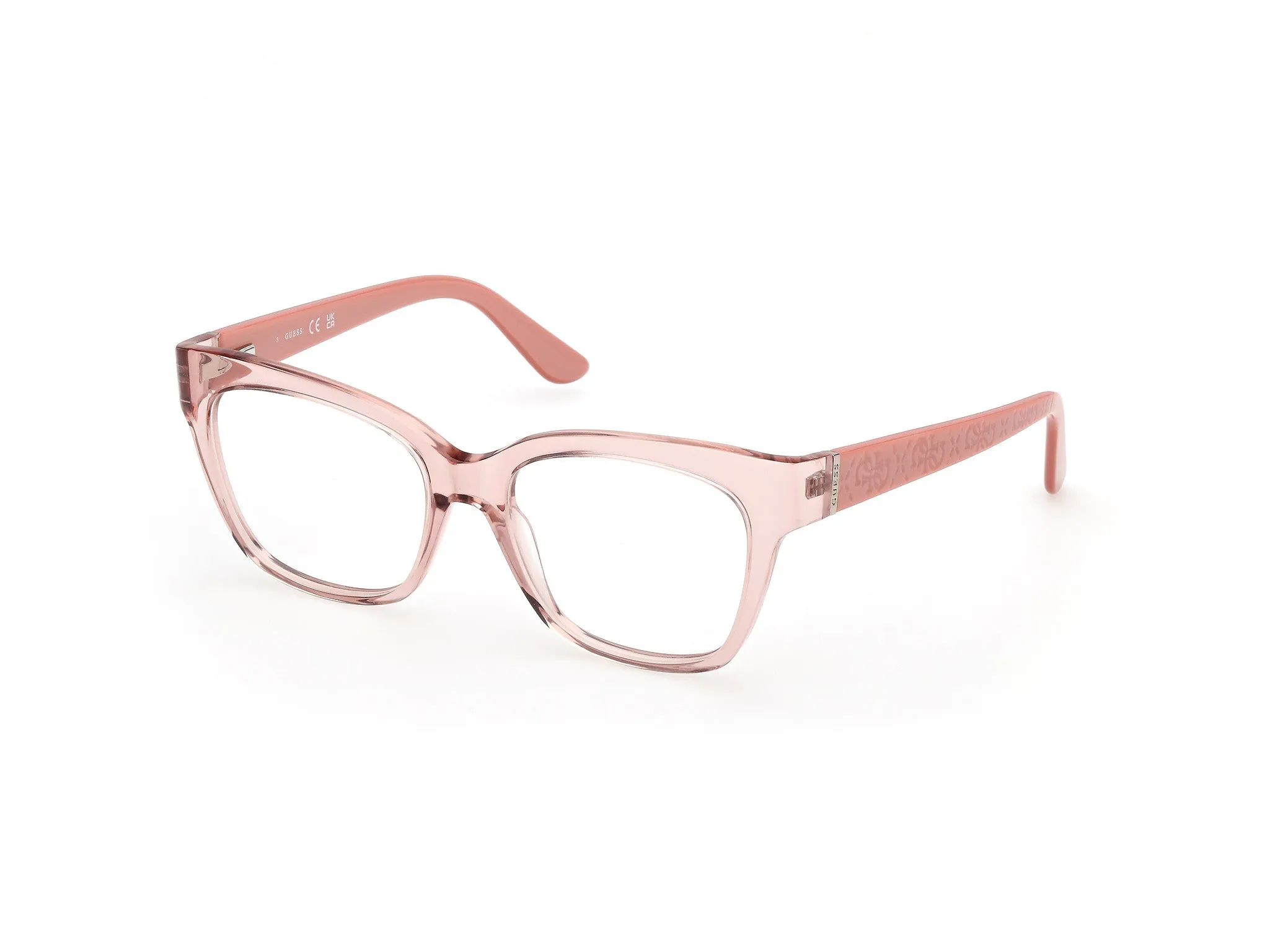 Guess GU50233 72 Montature da vista Acetato Rosa Squadrata Normale - immagine 1