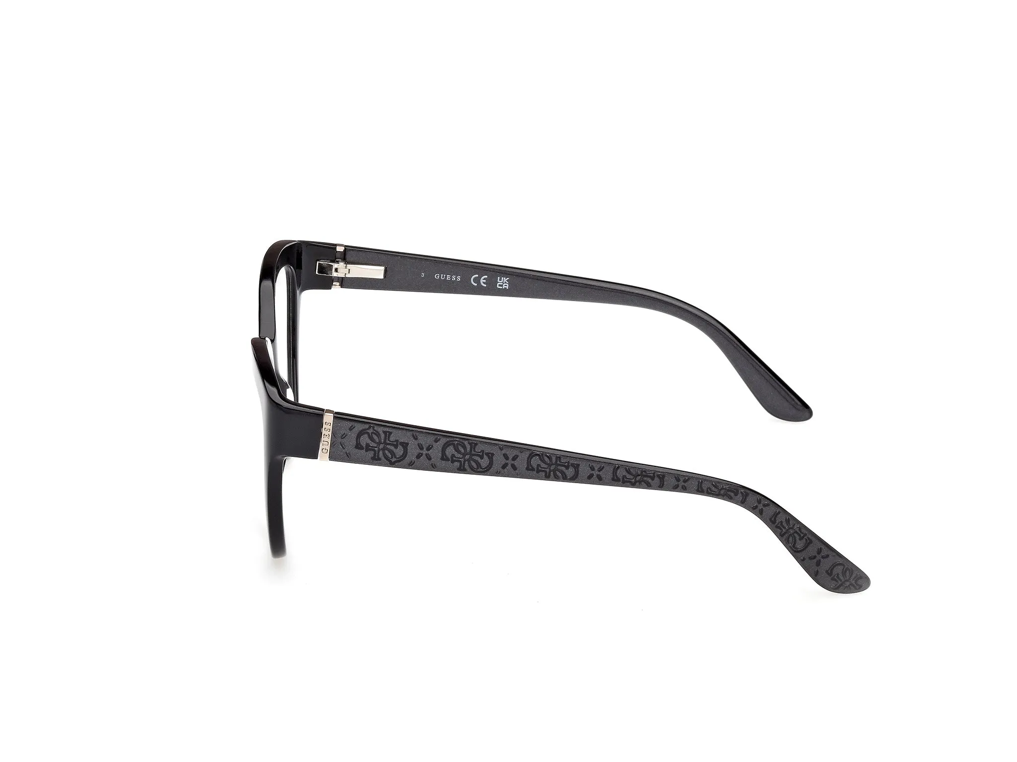 Guess GU50232 1 Montature da vista Acetato Nero Cat Eye Normale - immagine 3