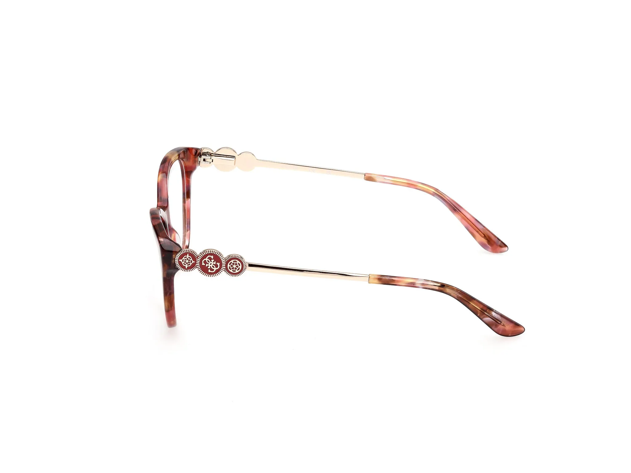Guess GU50230 68 Montature da vista Acetato Rosso Cat Eye Normale - immagine 3