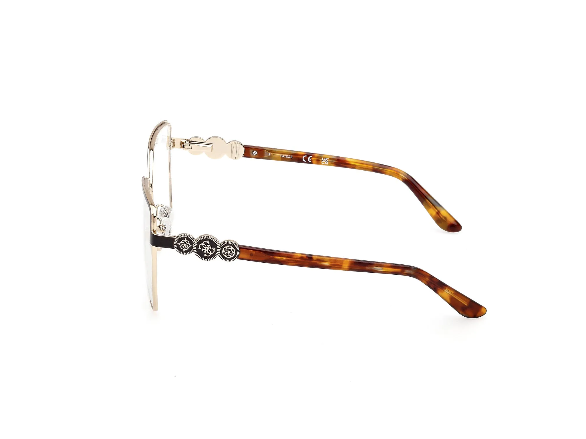 Guess GU50229 49 Montature da vista Metallo Marrone Squadrata Normale - immagine 3
