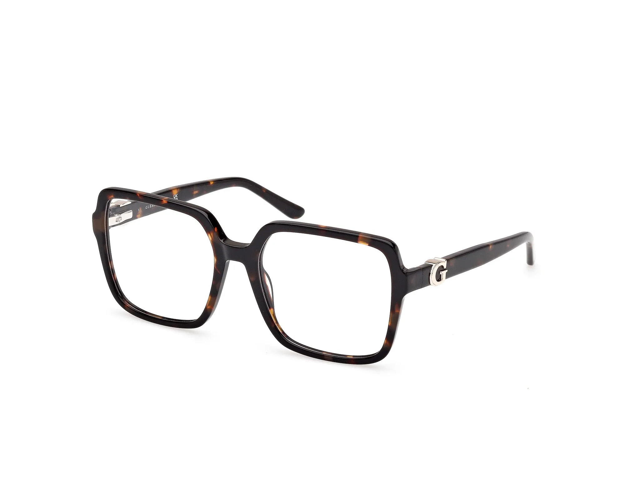 Guess GU50228 52 Montature da vista Acetato Havana Squadrata Normale - immagine 1