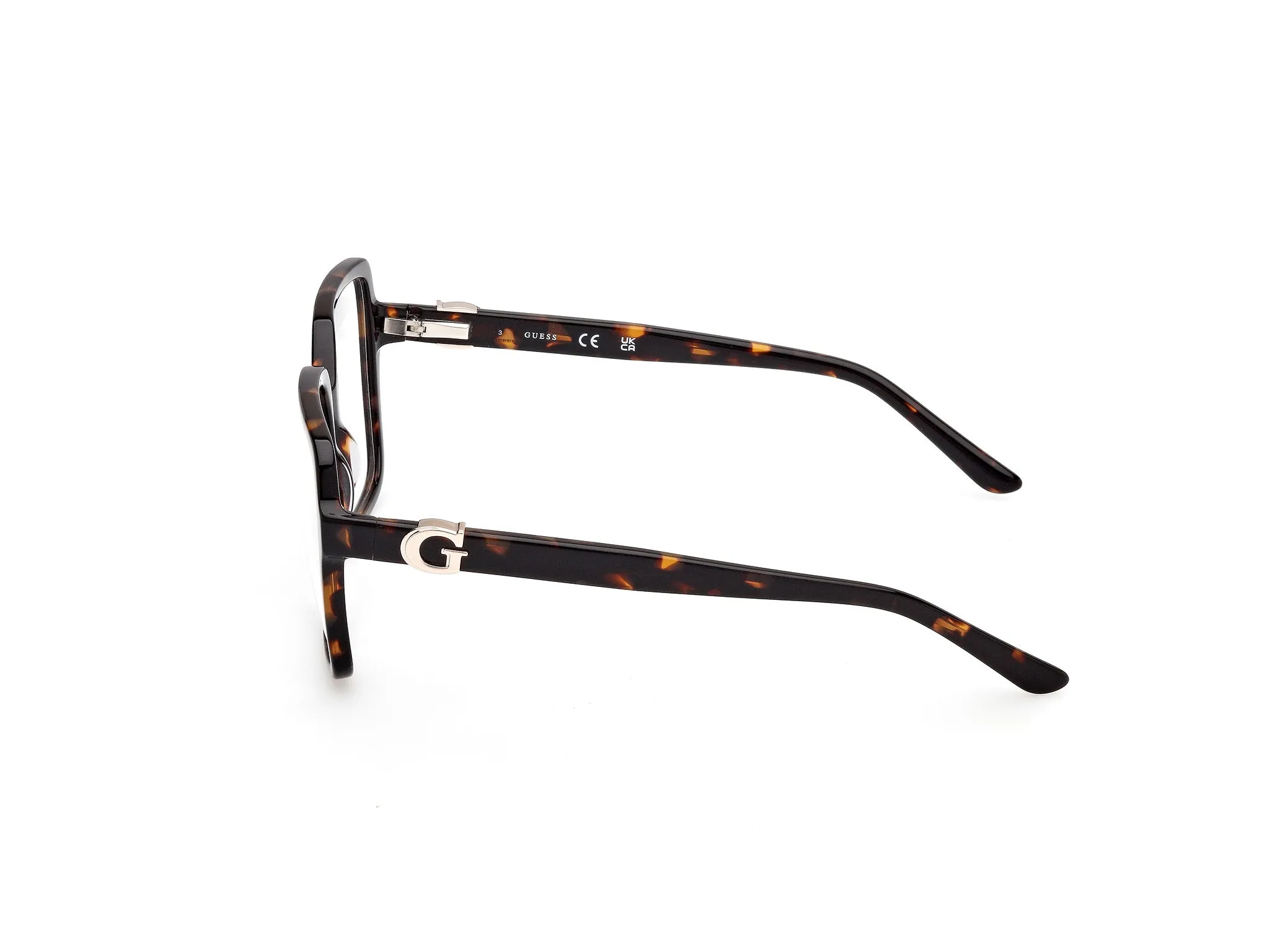 Guess GU50228 52 Montature da vista Acetato Havana Squadrata Normale - immagine 3