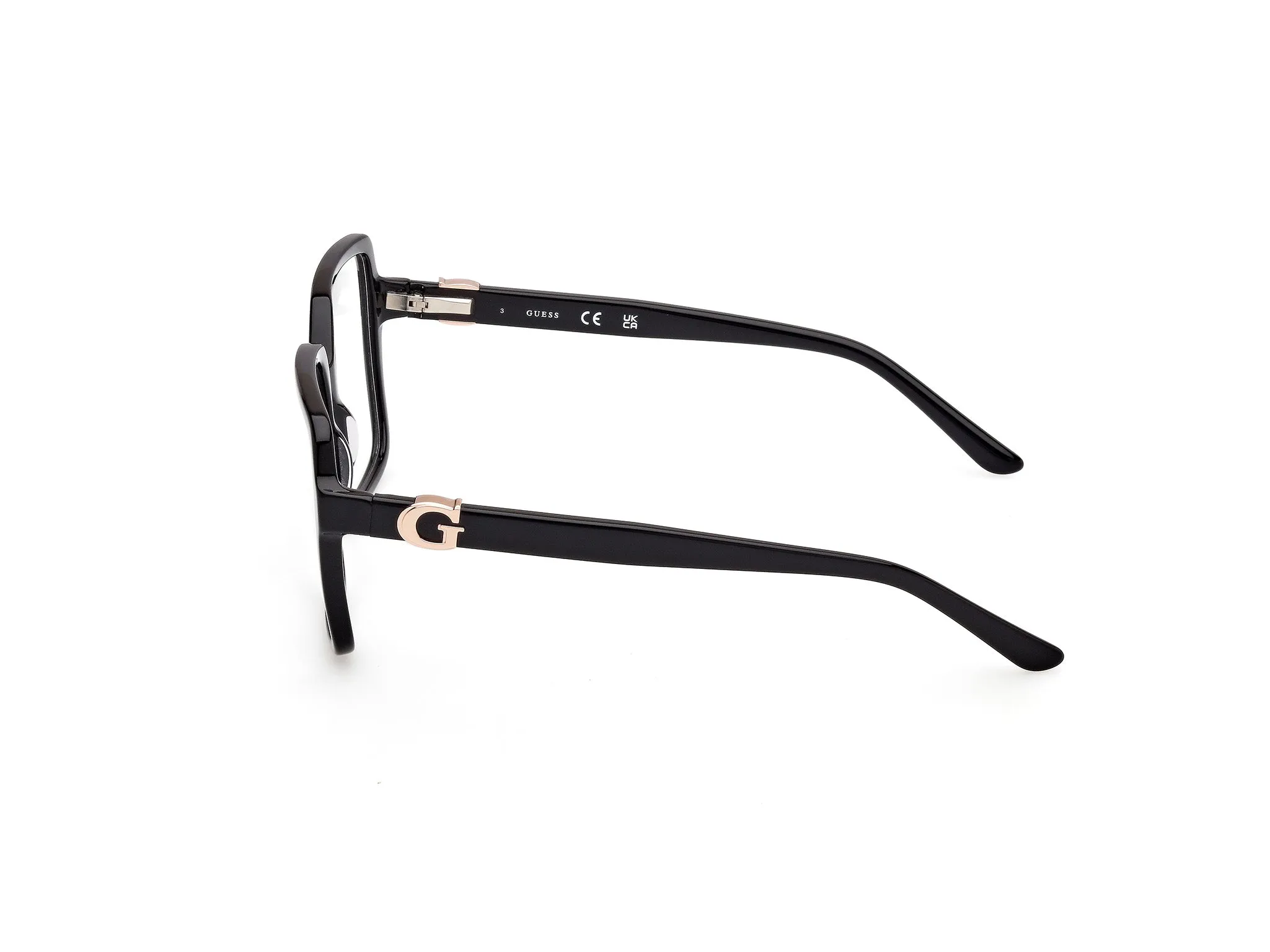 Guess GU50228 1 Montature da vista Acetato Nero Squadrata Normale - immagine 3