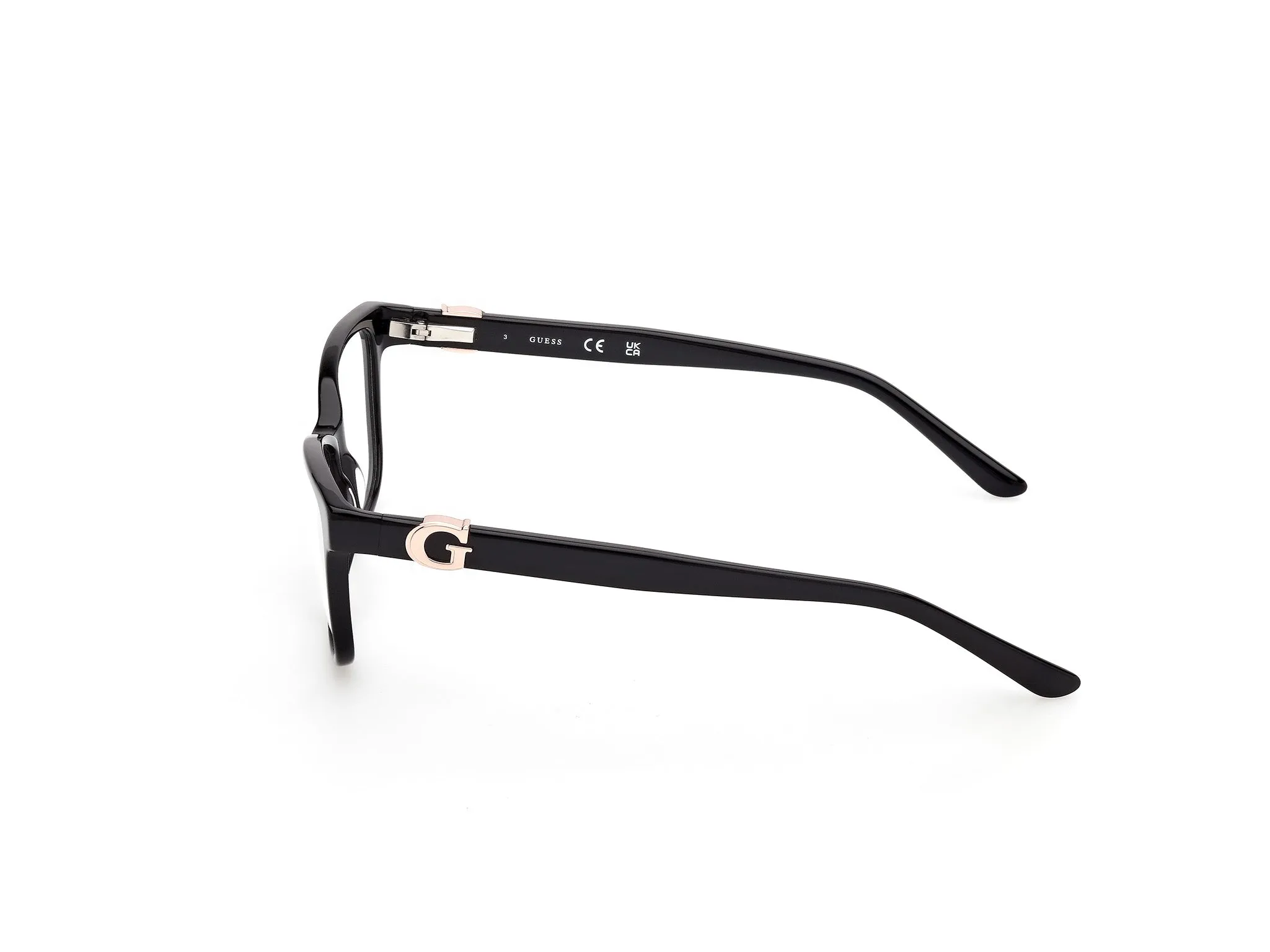 Guess GU50227 1 Montature da vista Acetato Nero Squadrata Normale - immagine 3