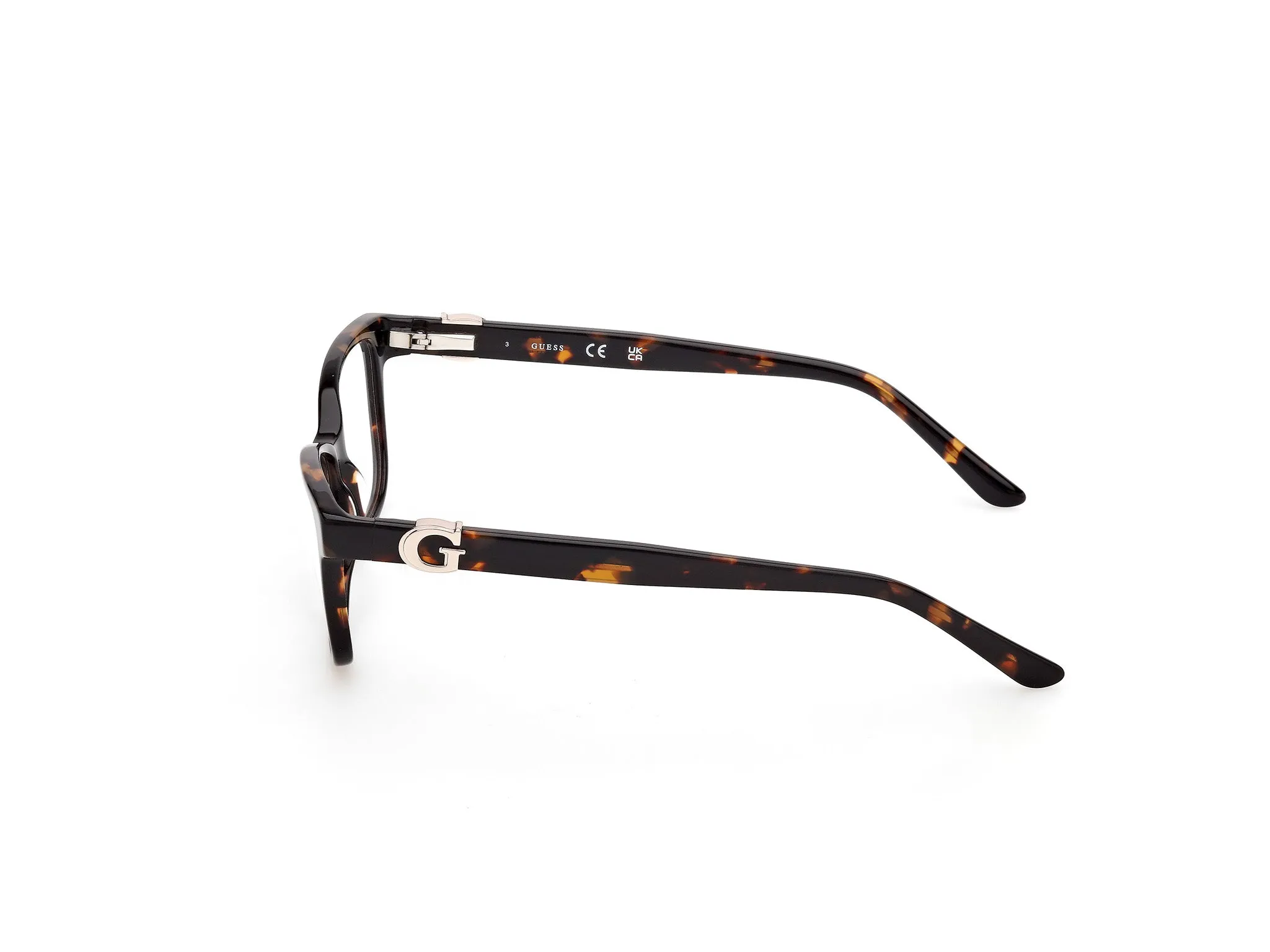 Guess GU50227 52 Montature da vista Acetato Havana Squadrata Normale - immagine 3