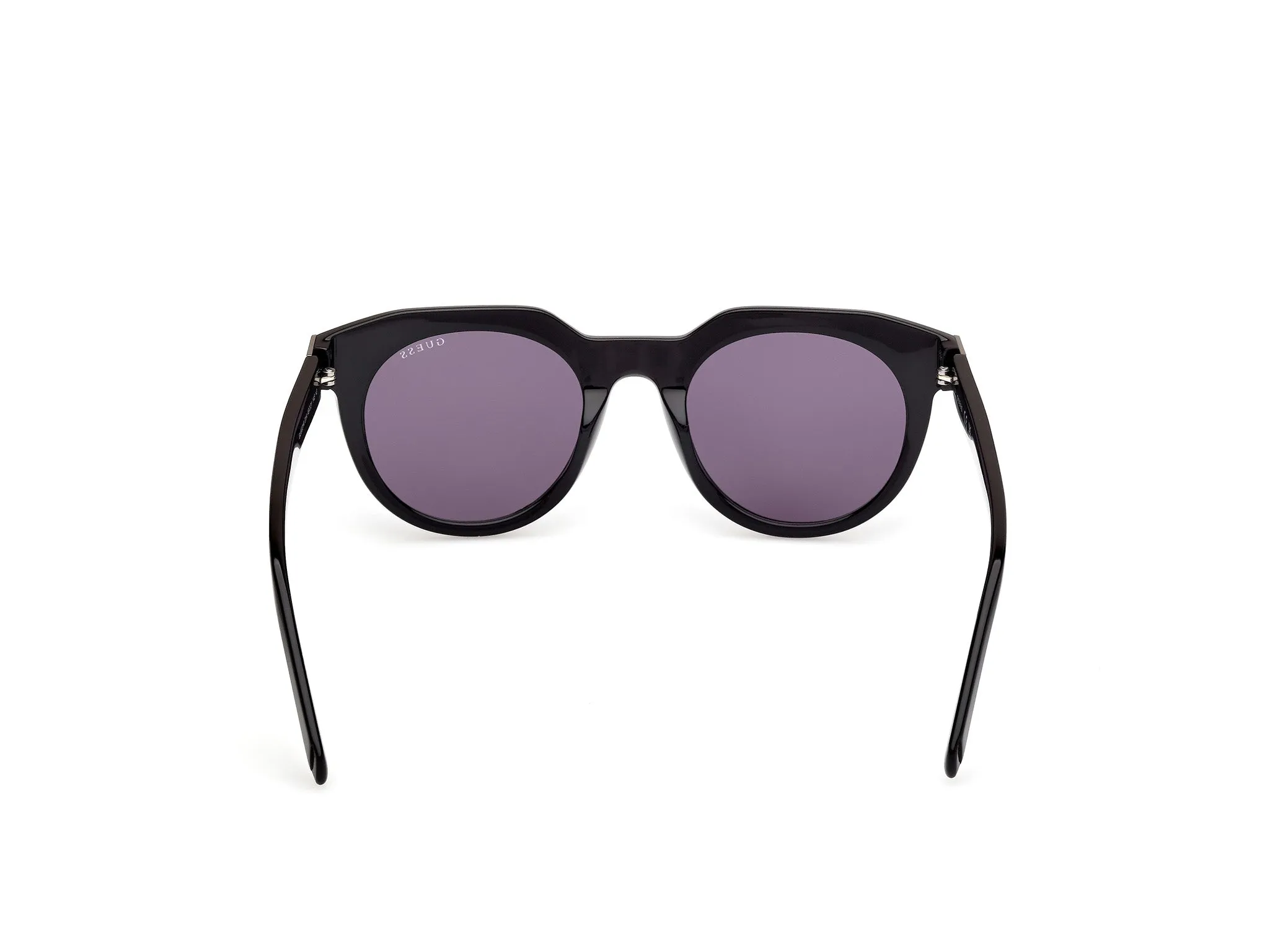 Guess GU00214 01A Occhiali da sole Acetato Nero Fumo Rotonda Normale - immagine 4
