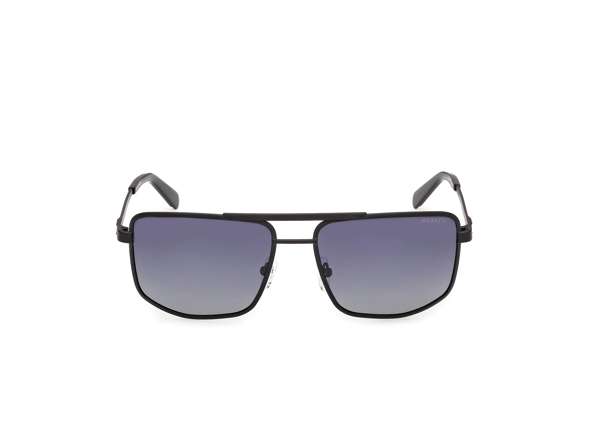 Guess GU00208 02D Occhiali da sole Metallo Nero Fumo Squadrata Polarizzata - immagine 2