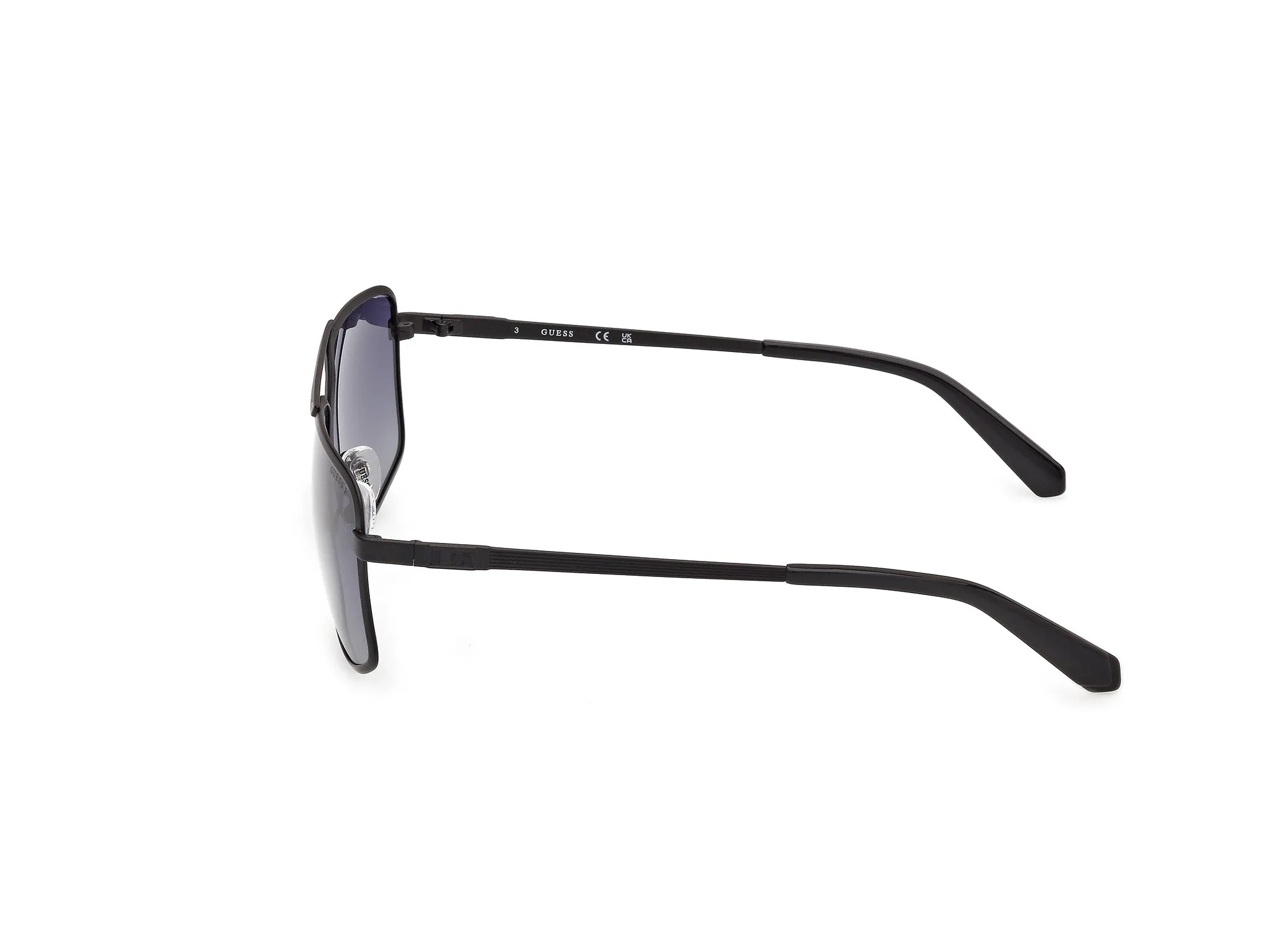 Guess GU00208 02D Occhiali da sole Metallo Nero Fumo Squadrata Polarizzata - immagine 3