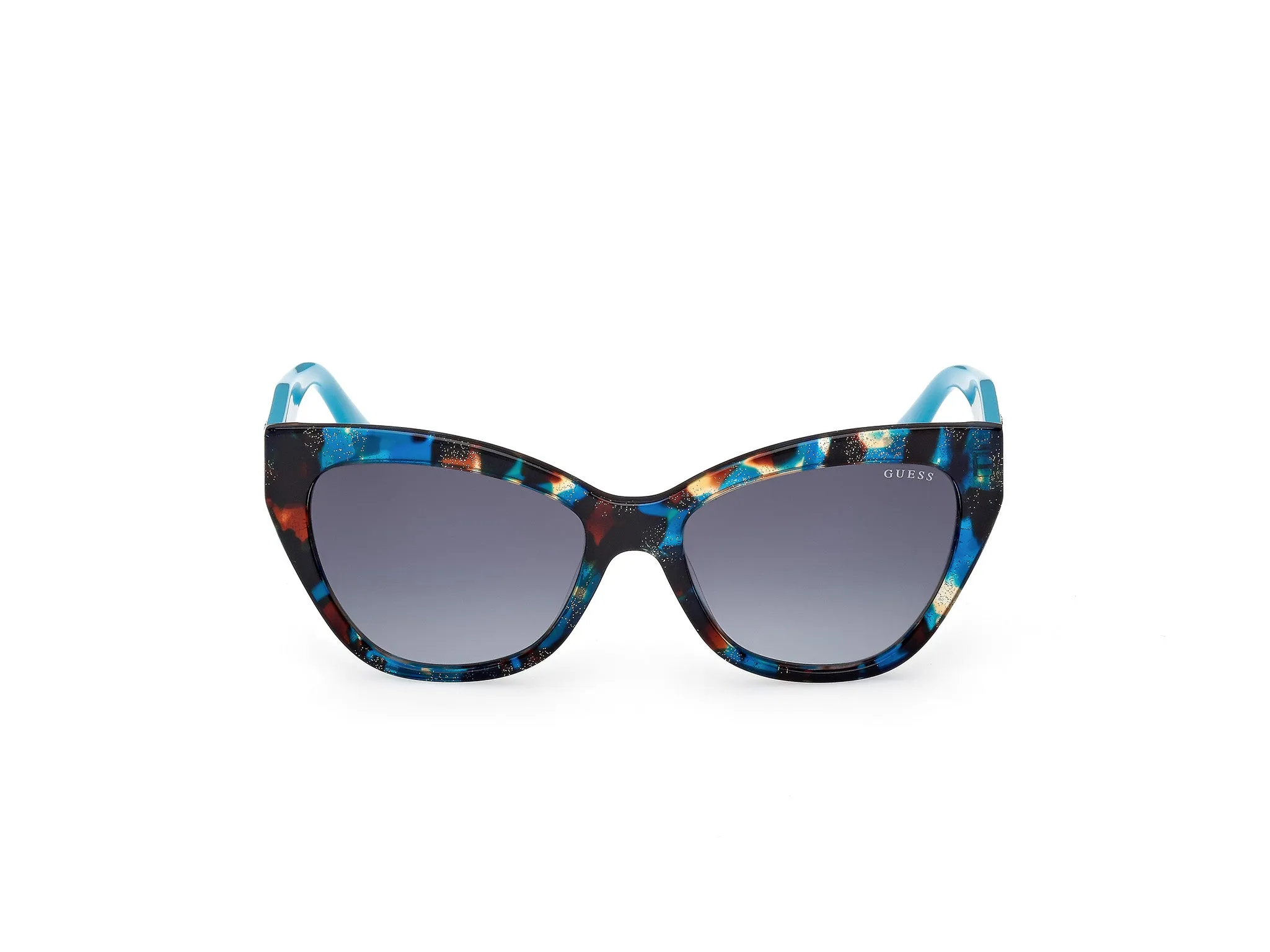 Guess GU00204 87P Occhiali da sole Acetato Blu Blu Cat Eye Normale Sfumato - immagine 2