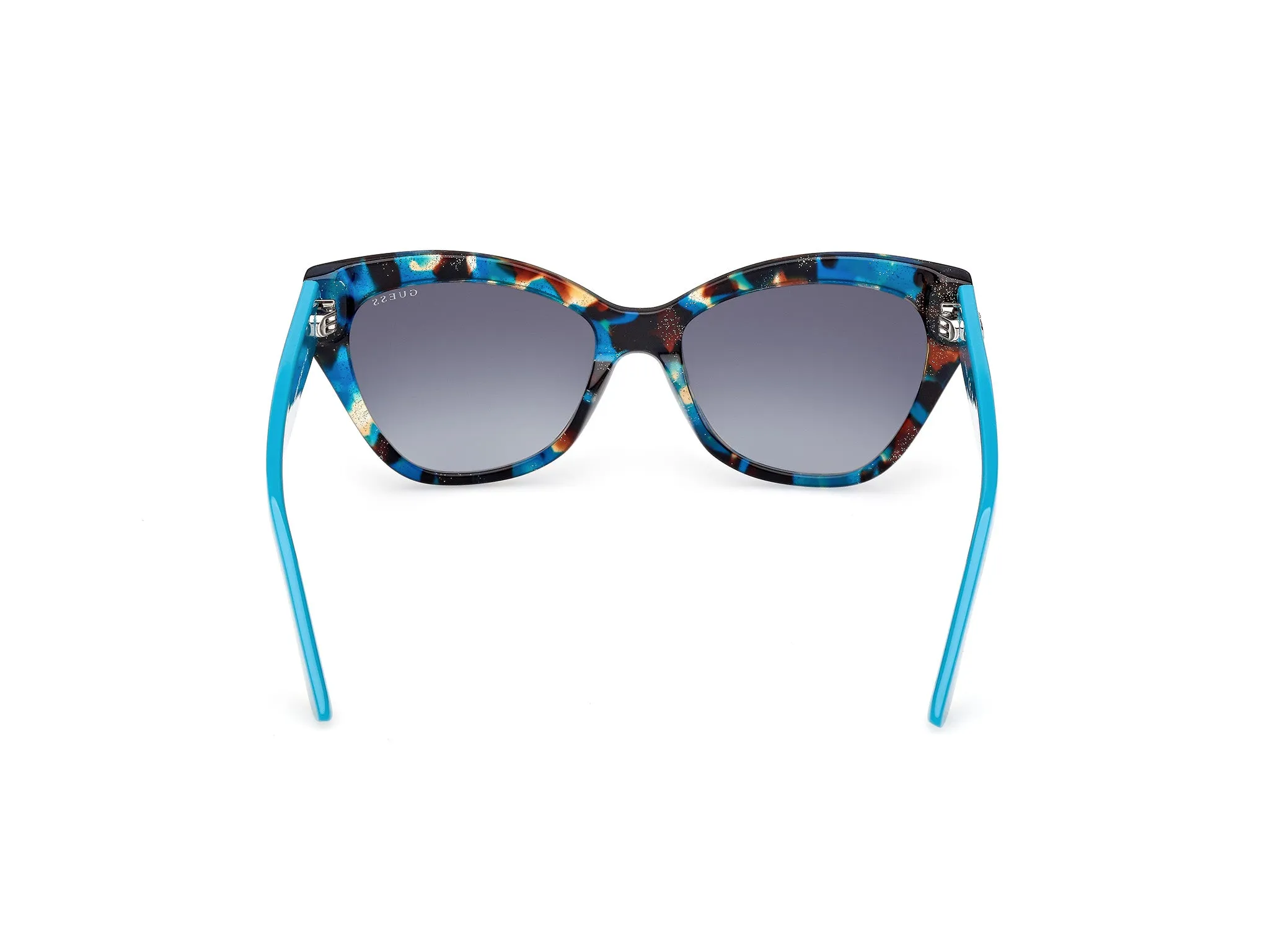Guess GU00204 87P Occhiali da sole Acetato Blu Blu Cat Eye Normale Sfumato - immagine 4