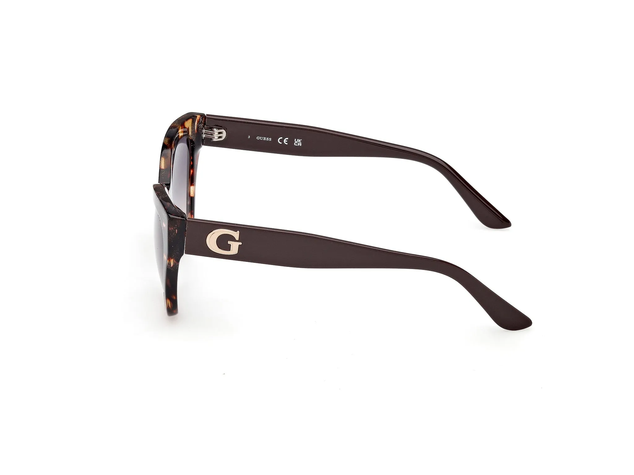 Guess GU00204 52B Occhiali da sole Acetato Havana Grigio Cat Eye Normale Sfumato - immagine 3
