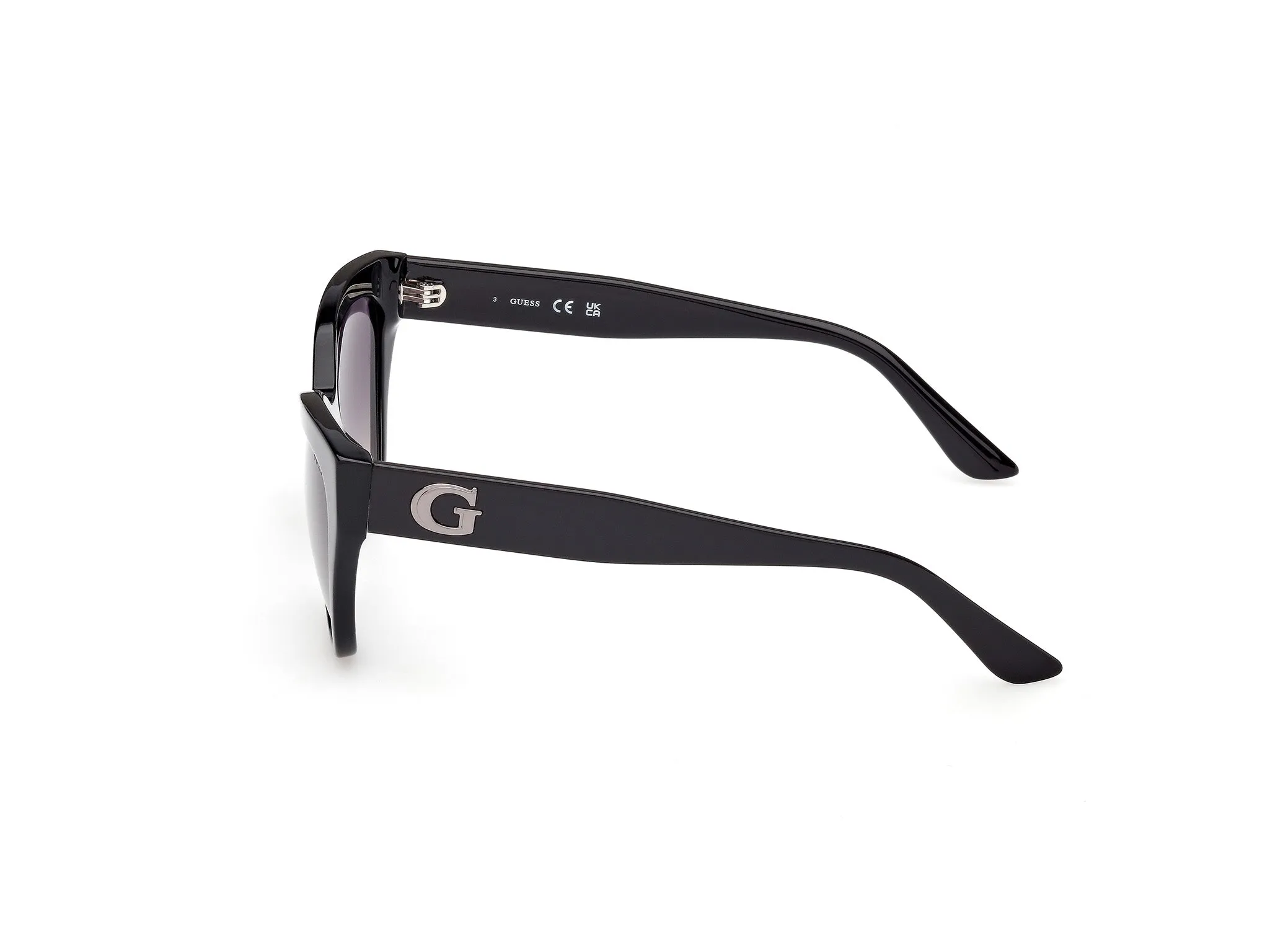 Guess GU00204 01B Occhiali da sole Acetato Nero Fumo Cat Eye Normale - immagine 3