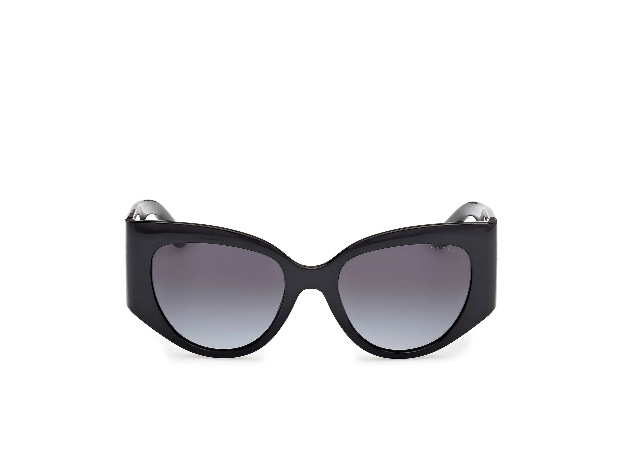 Guess GU00202 01B Occhiali da sole Iniettato Nero Fumo Cat Eye Normale - immagine 2