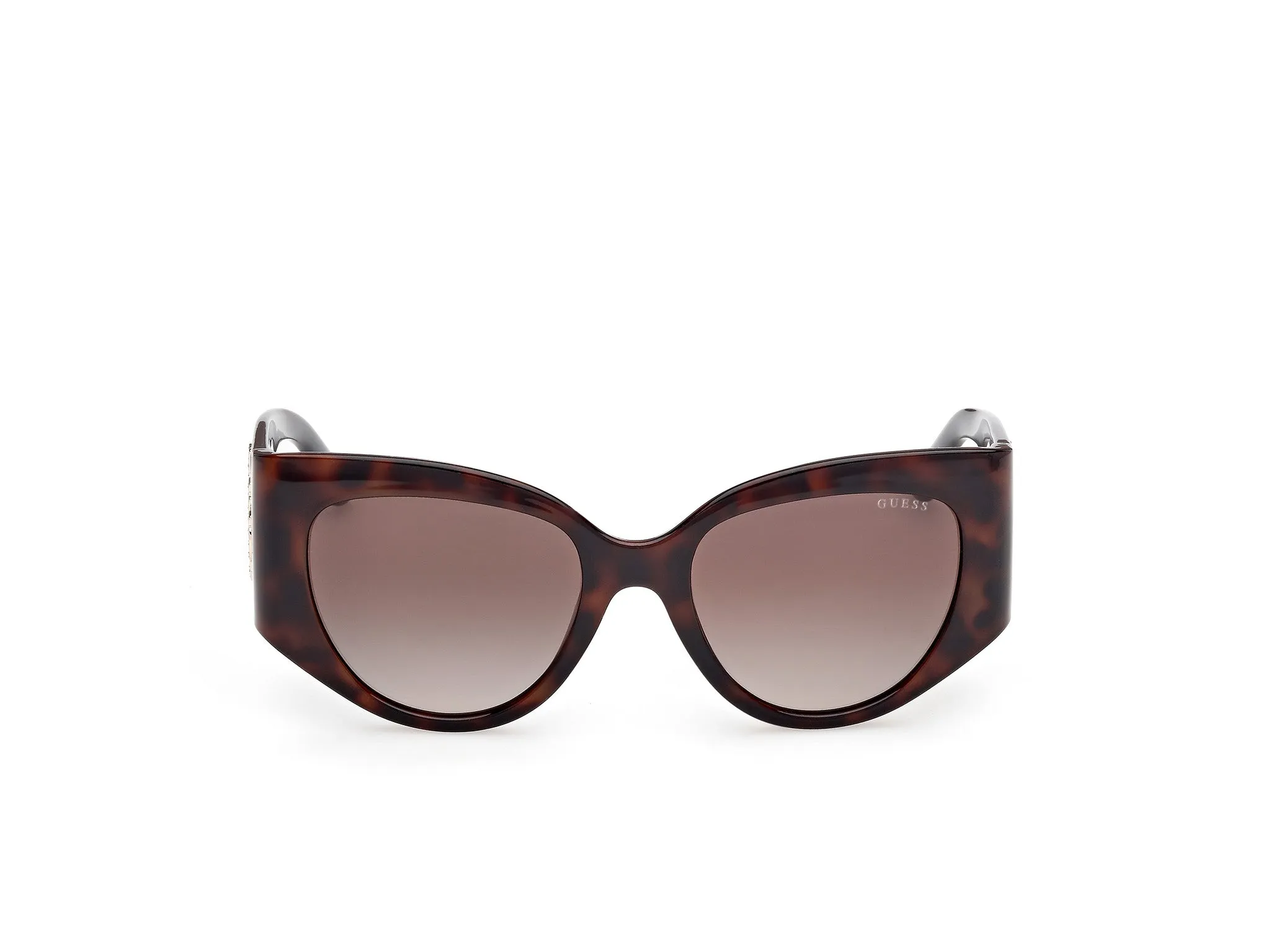 Guess GU00202 52F Occhiali da sole Iniettato Havana Marrone Cat Eye Normale Sfumato - immagine 2