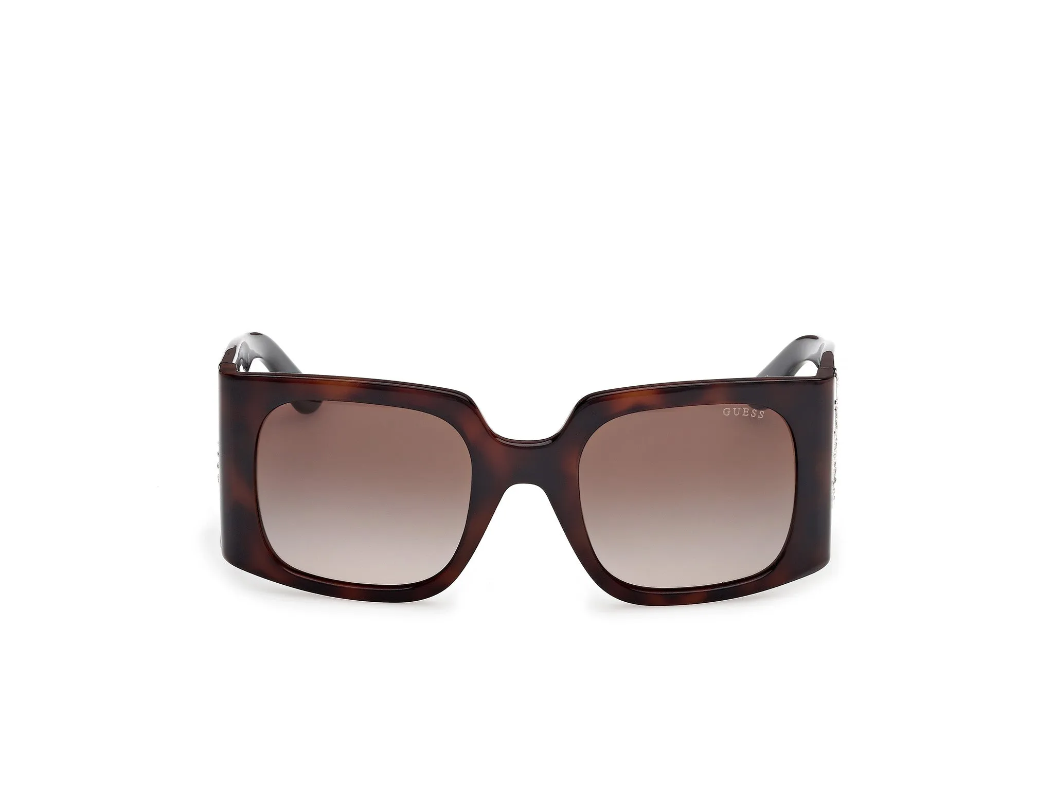 Guess GU00201-H 52F Occhiali da sole Iniettato Havana Marrone Squadrata Normale Sfumato - immagine 2