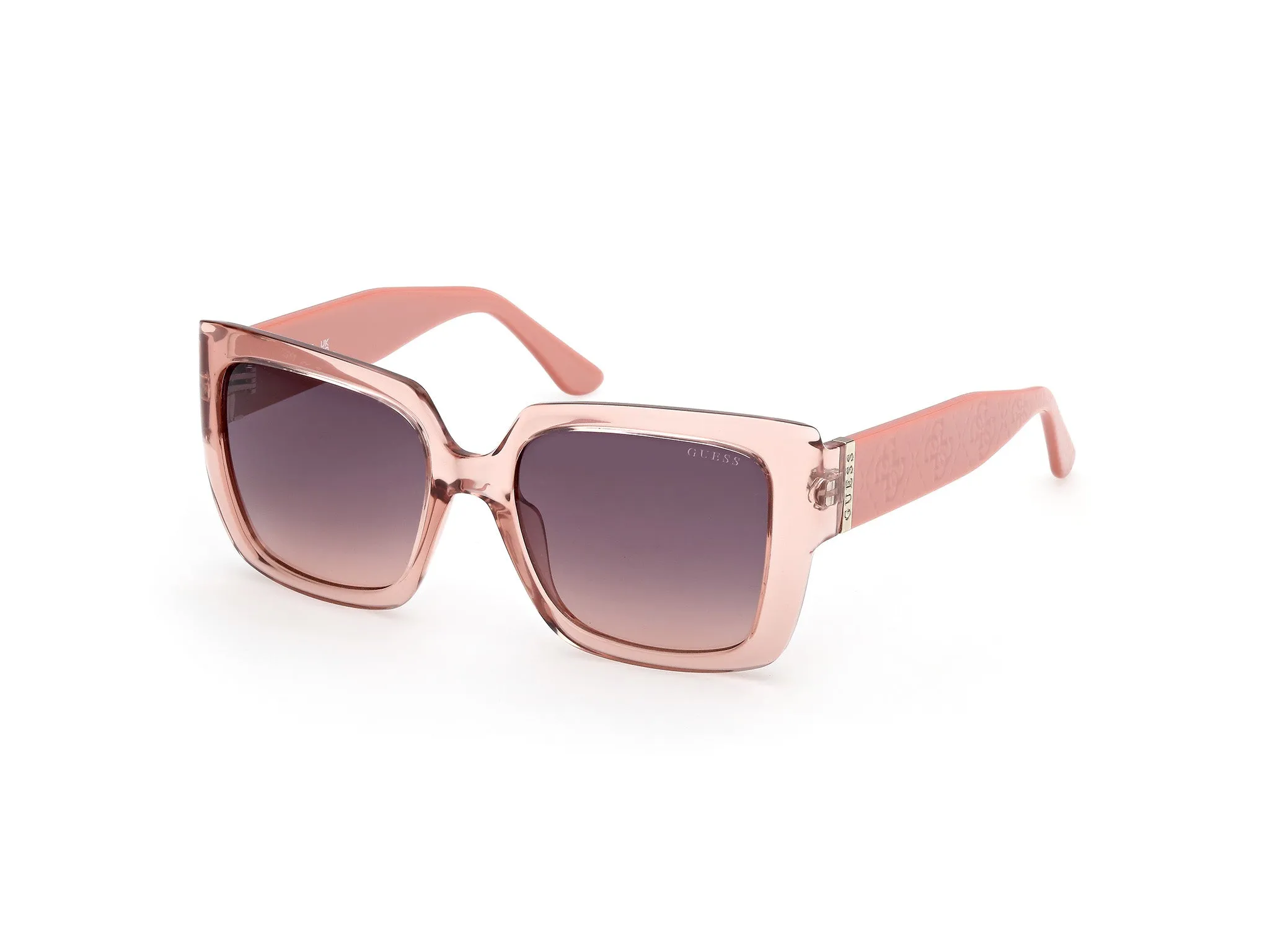 Guess GU00200 72F Occhiali da sole Iniettato Rosa Marrone Squadrata Normale - immagine 1