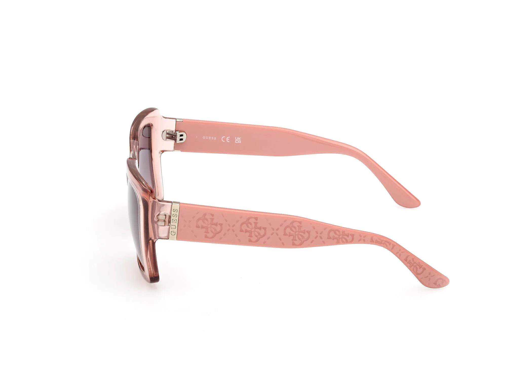 Guess GU00200 72F Occhiali da sole Iniettato Rosa Marrone Squadrata Normale - immagine 3