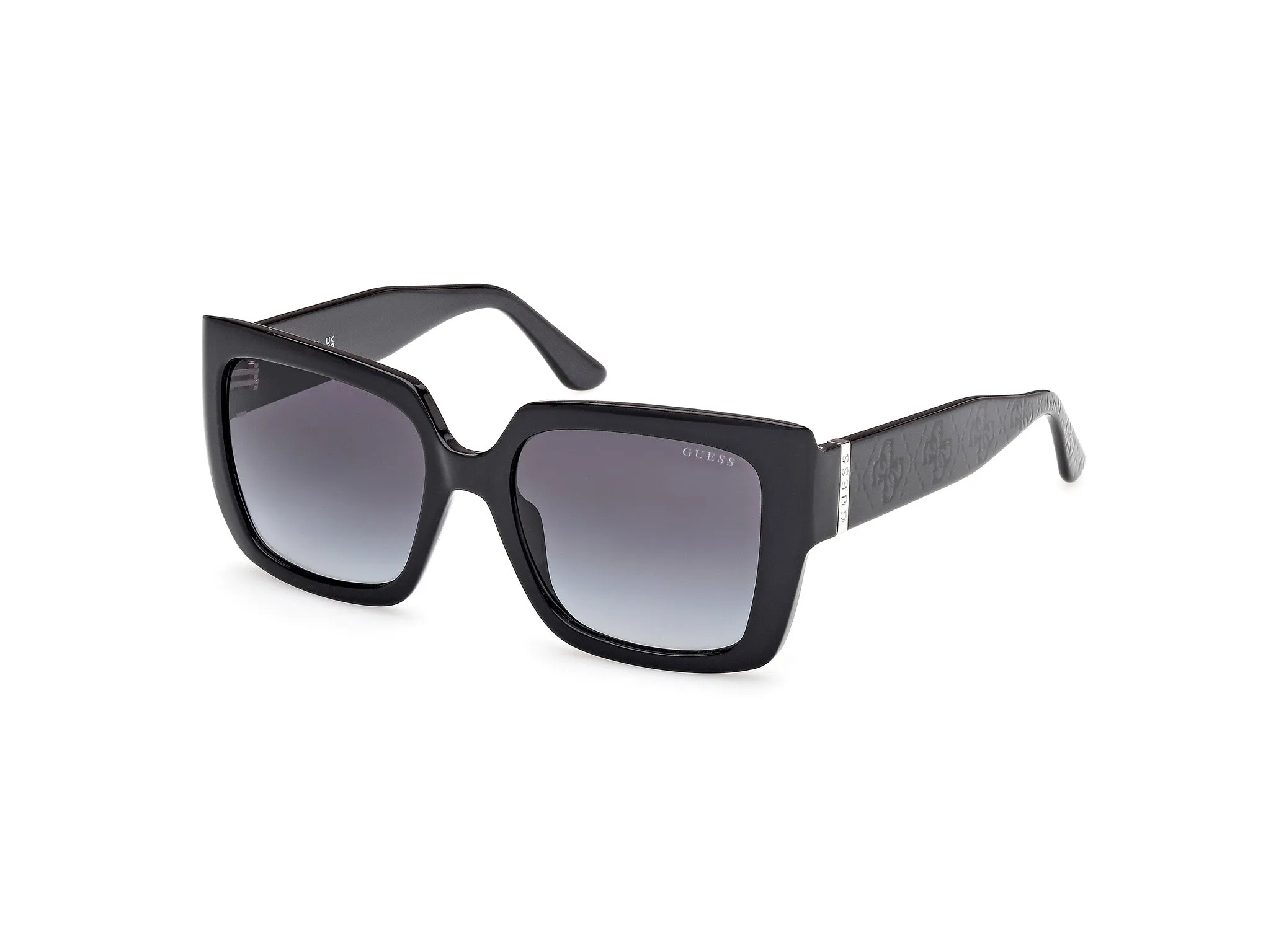 Guess GU00200 01B Occhiali da sole Iniettato Nero Fumo Squadrata Normale - immagine 1