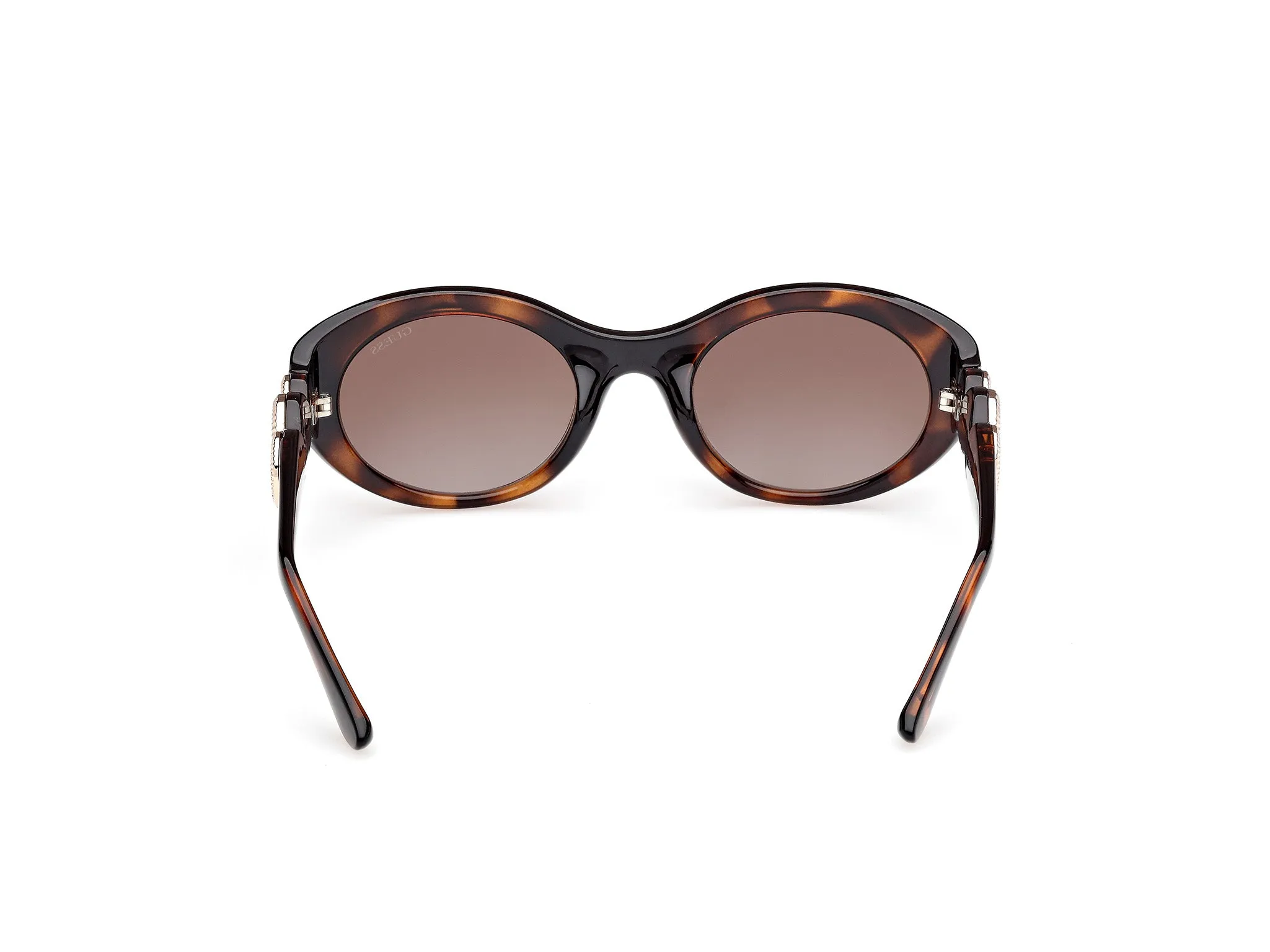 Guess GU00198-H 52F Occhiali da sole Iniettato Havana Marrone Rotonda Normale Sfumato - immagine 4
