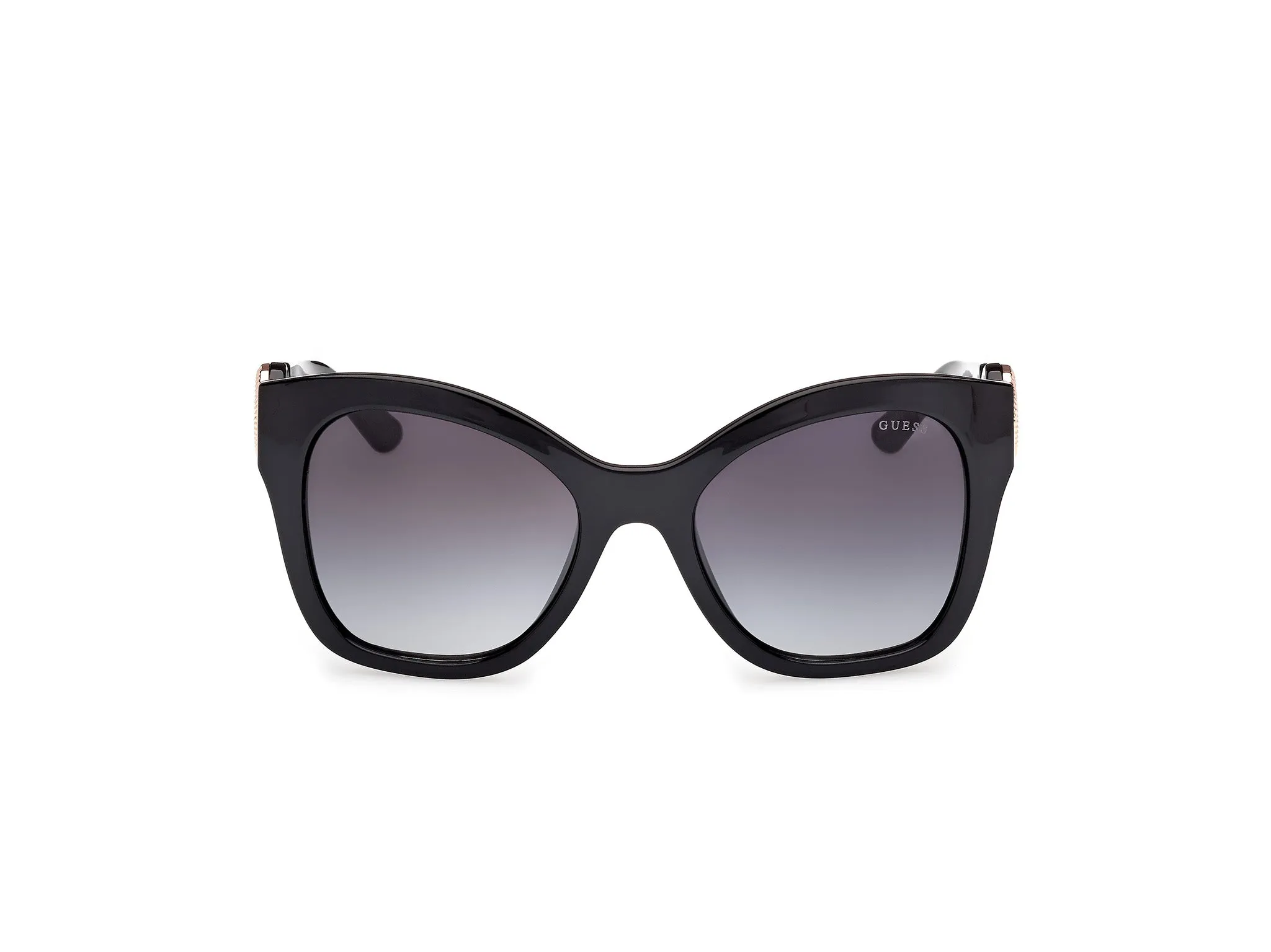 Guess GU00197 01B Occhiali da sole Iniettato Nero Fumo Farfalla Normale - immagine 2