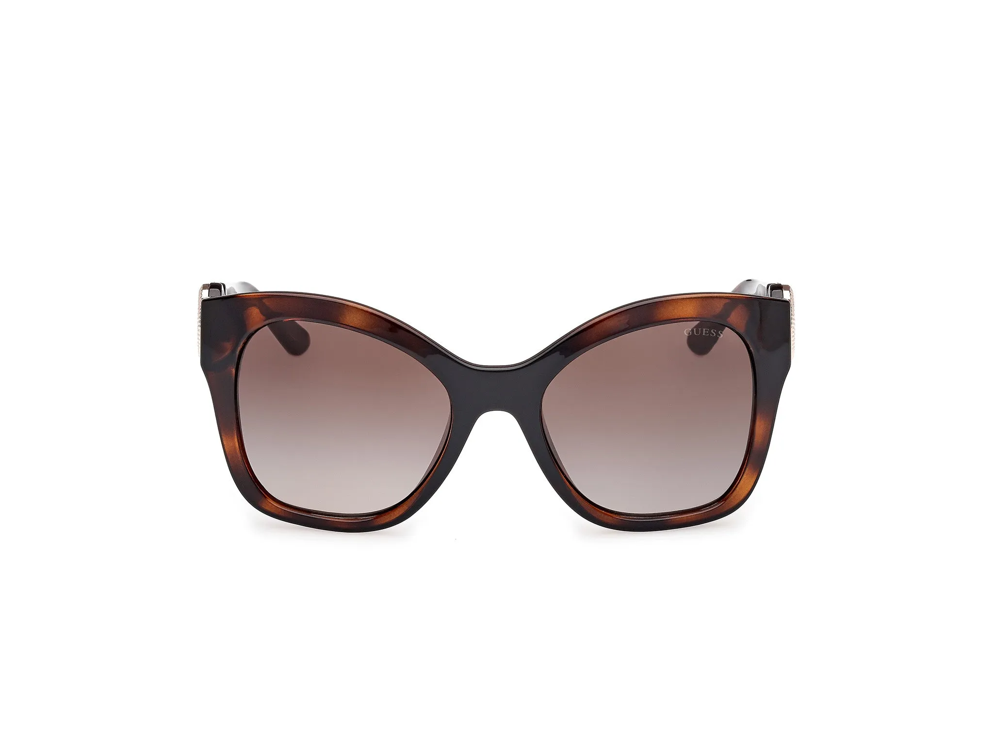 Guess GU00197 52F Occhiali da sole Iniettato Havana Marrone Farfalla Normale Sfumato - immagine 2
