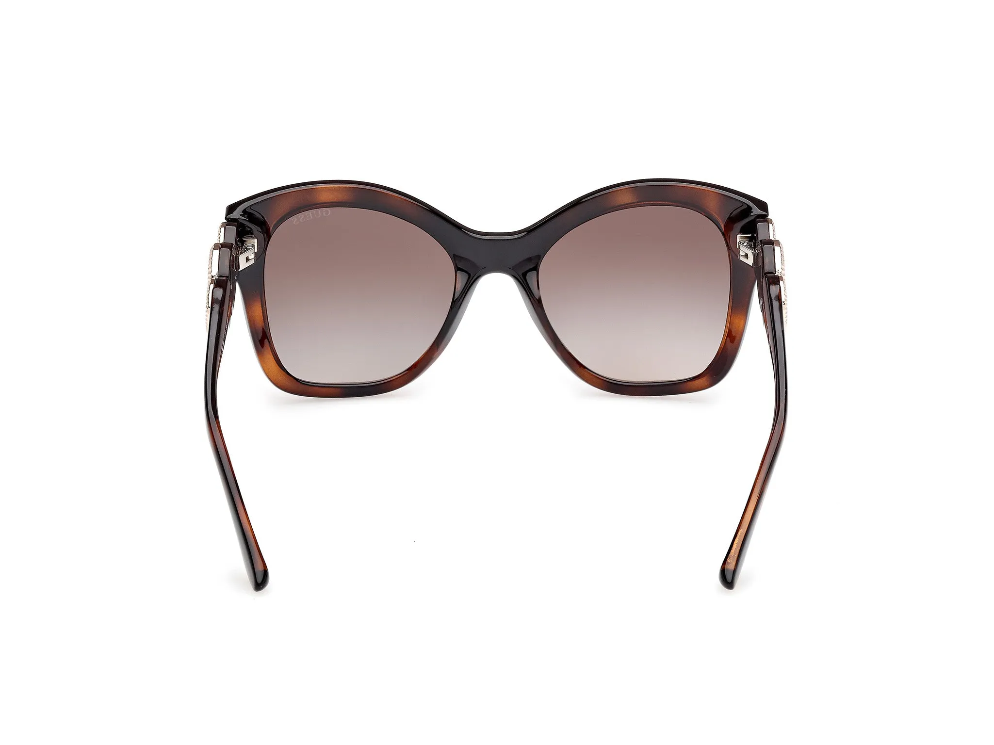 Guess GU00197 52F Occhiali da sole Iniettato Havana Marrone Farfalla Normale Sfumato - immagine 4