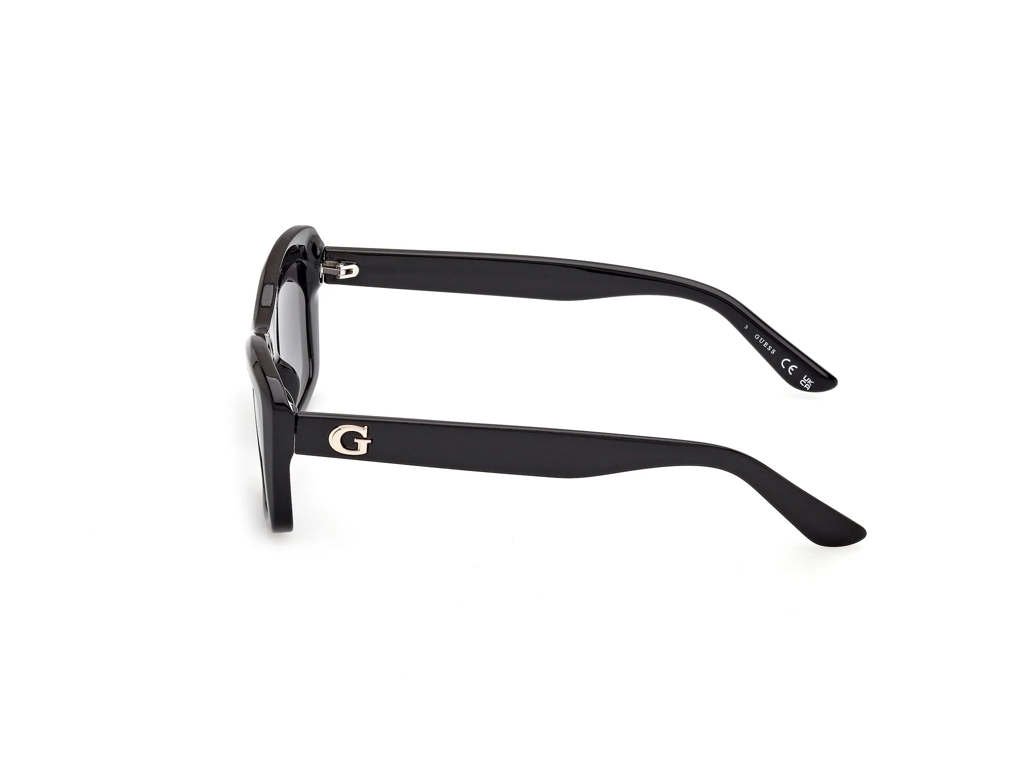 Guess GU00195 01B Occhiali da sole Iniettato Nero Fumo Squadrata Normale - immagine 3