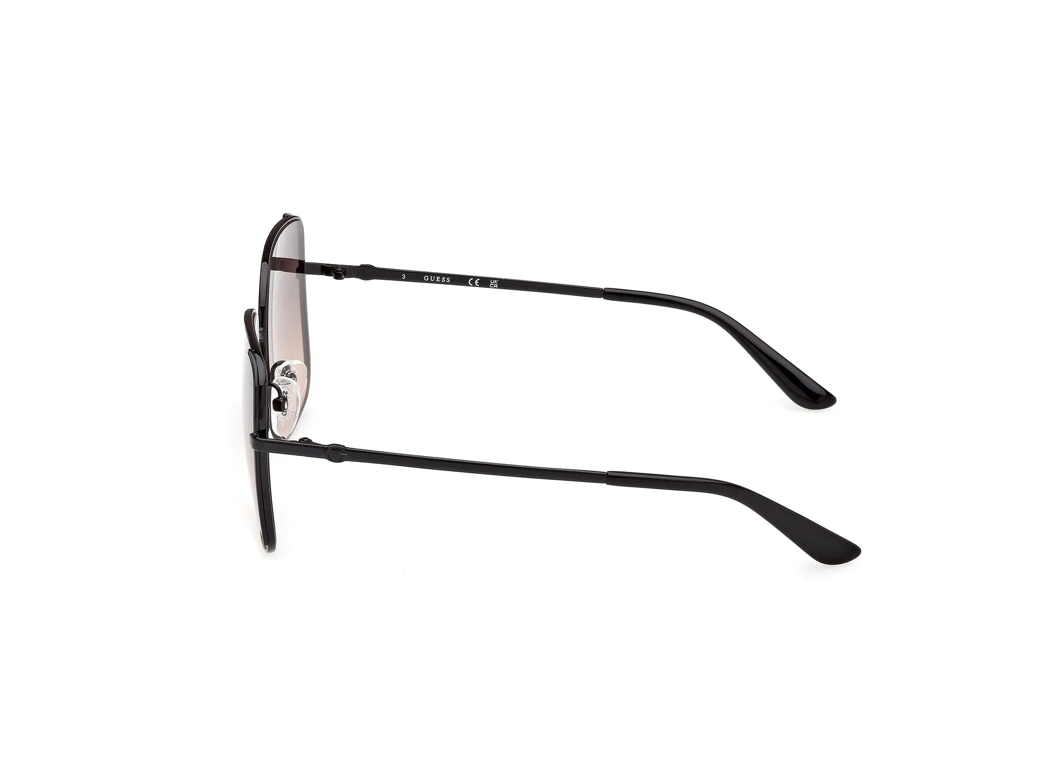 Guess GU00194 01B Occhiali da sole Metallo Nero Fumo Squadrata Normale - immagine 3