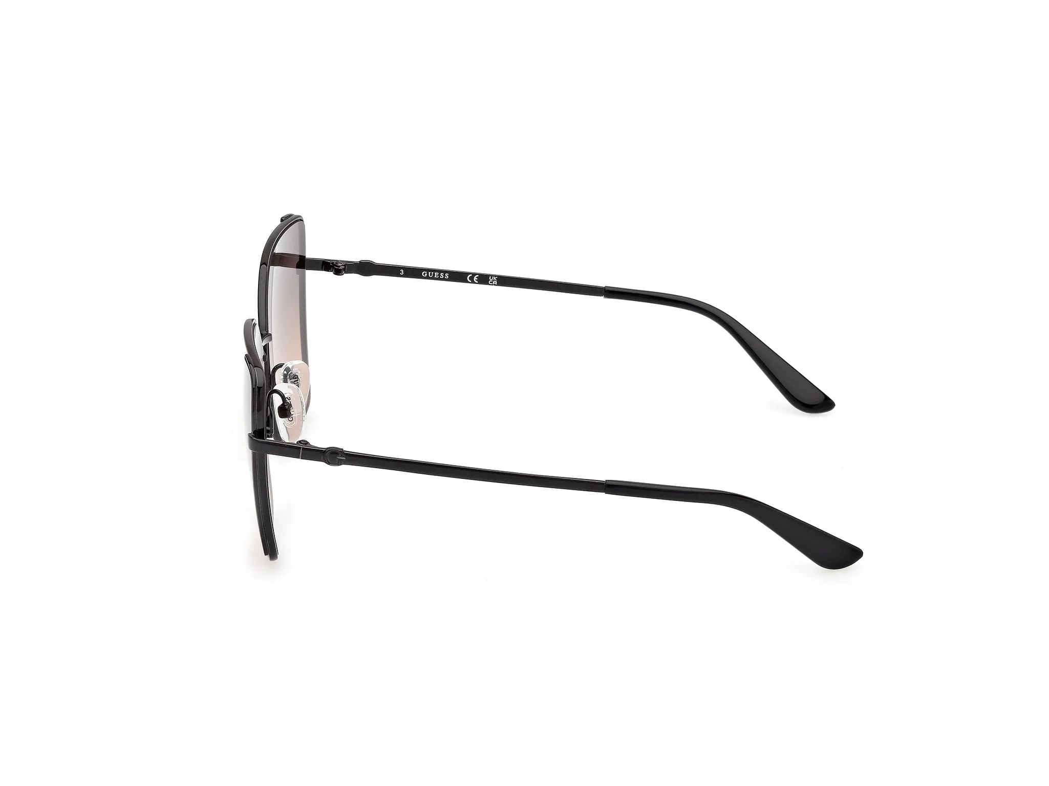 Guess GU00192 01B Occhiali da sole Metallo Nero Fumo Farfalla Normale - immagine 3