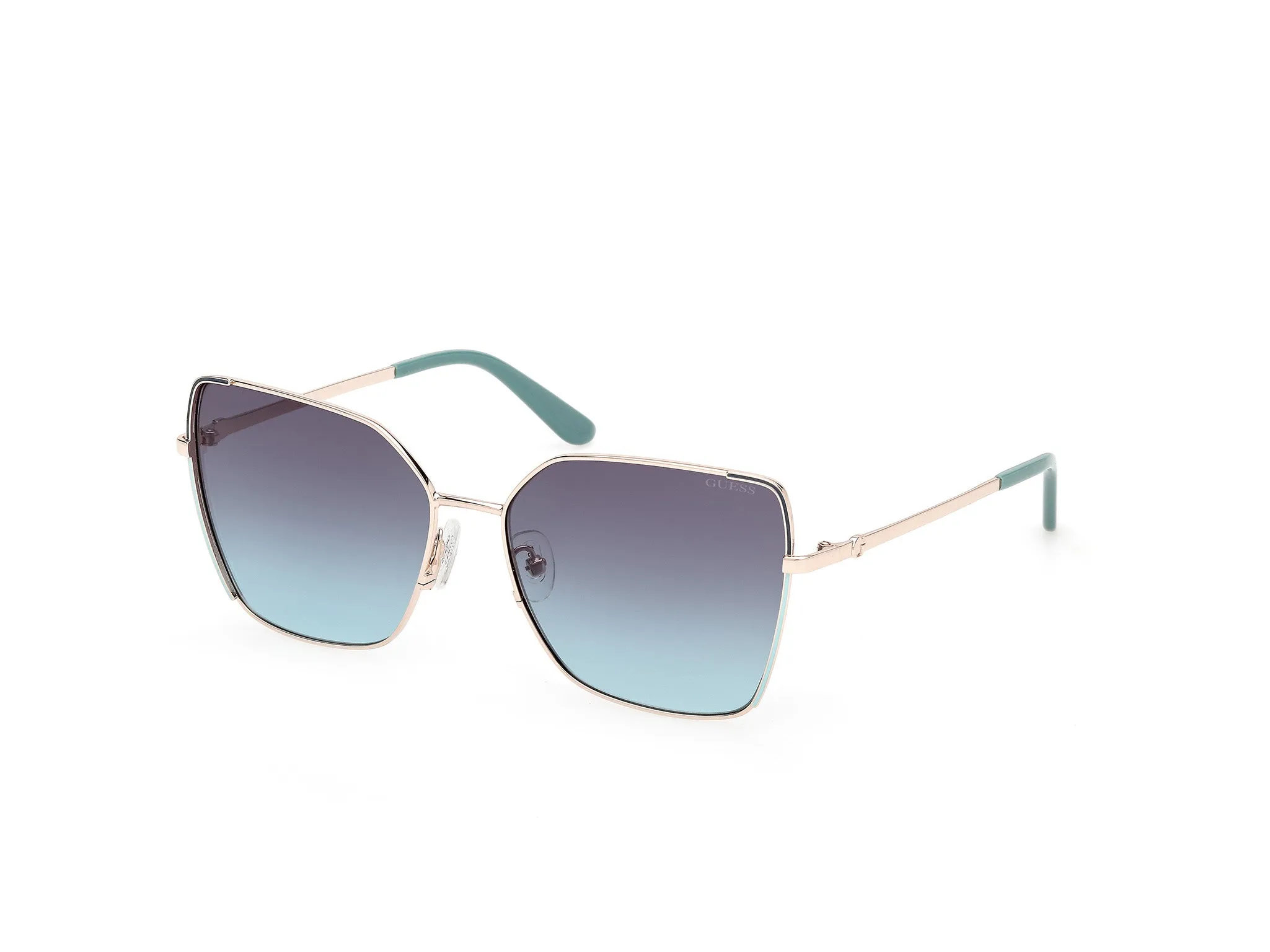 Guess GU00192 33W Occhiali da sole Metallo Oro Blu Farfalla Normale - immagine 1