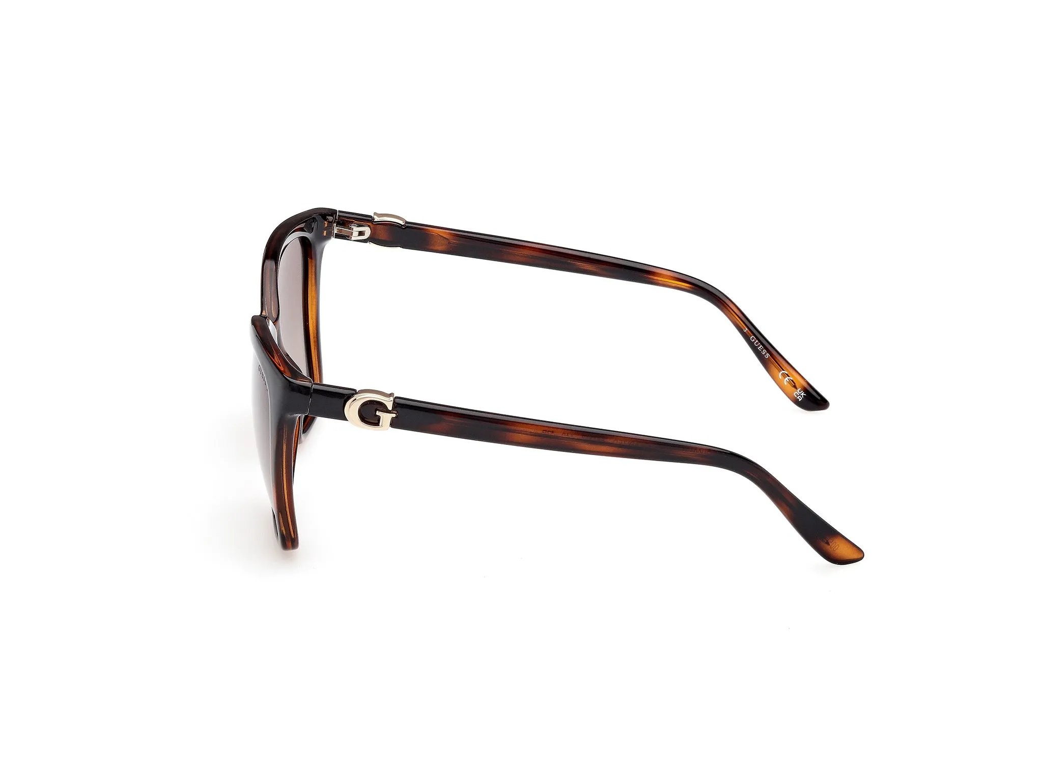 Guess GU00191 52H Occhiali da sole Iniettato Havana Marrone Squadrata Polarizzata Sfumato - immagine 3