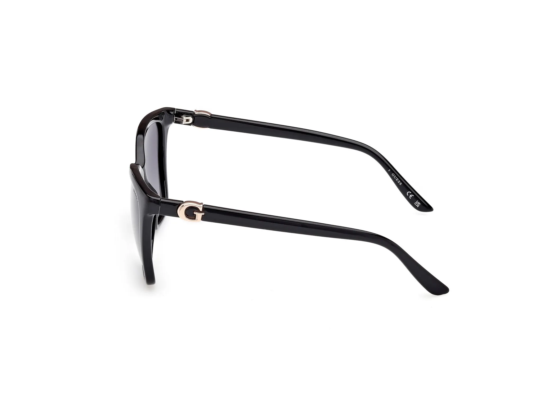 Guess GU00191 01D Occhiali da sole Iniettato Nero Fumo Squadrata Polarizzata - immagine 3