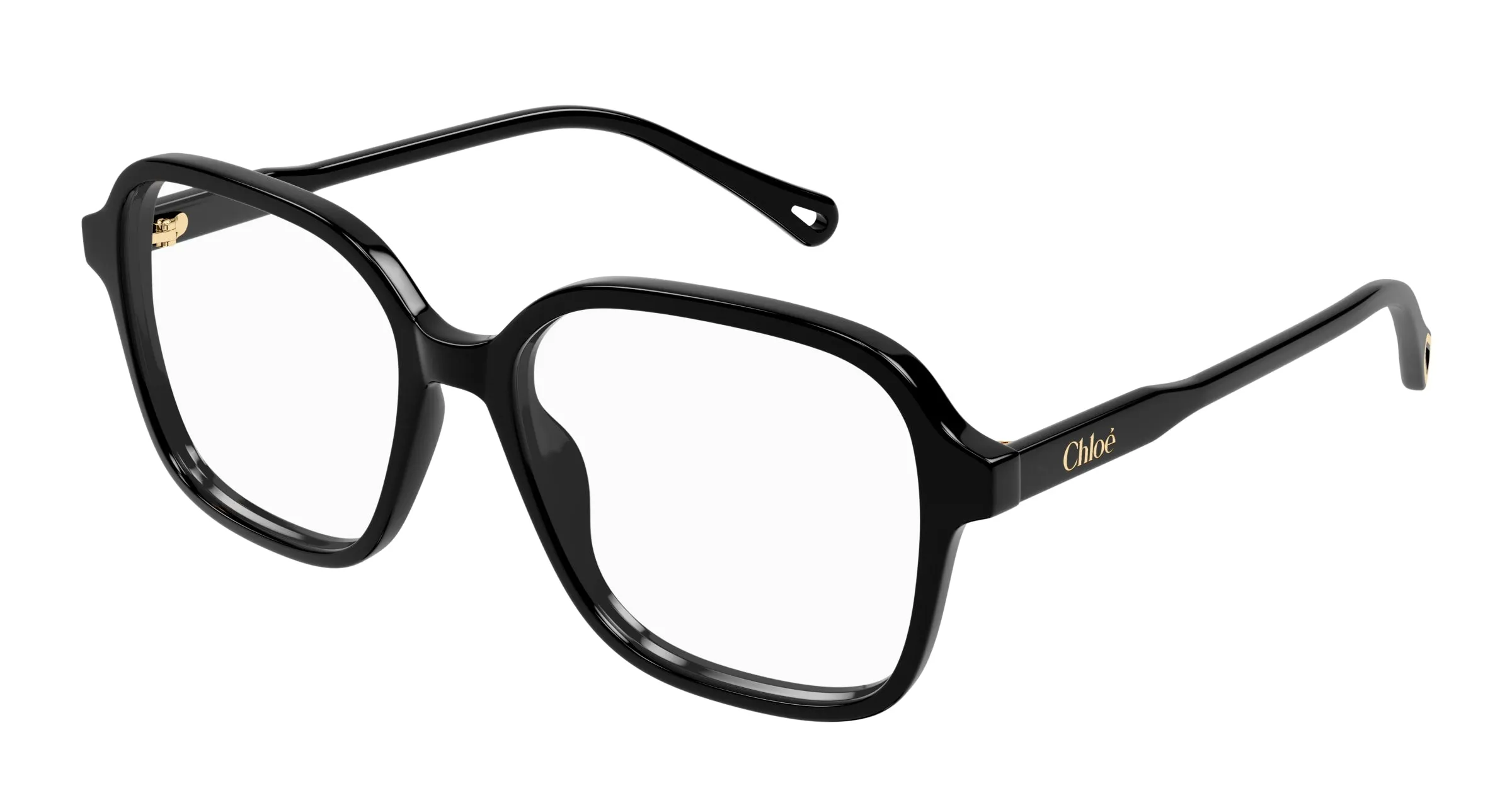Chloé CH0313O 001 Montature da vista Acetato Nero Trasparente Squadrata - immagine 1
