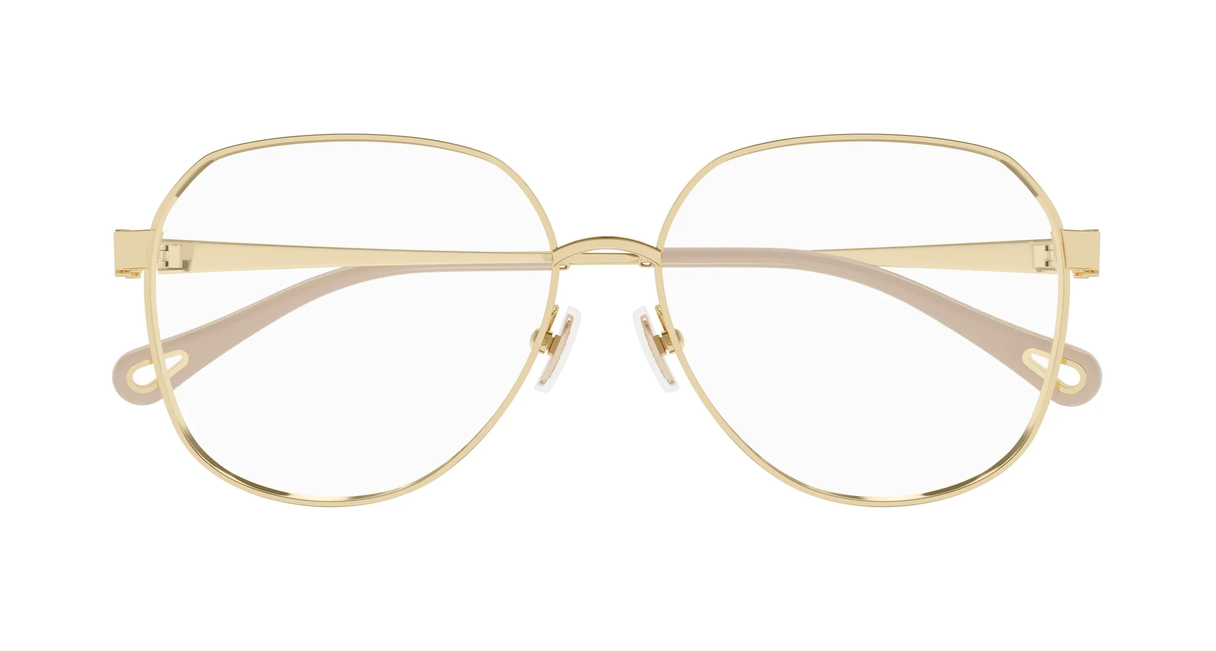 Chloé CH0307O 001 Montature da vista Metallo Oro Trasparente Rotonda - immagine 2