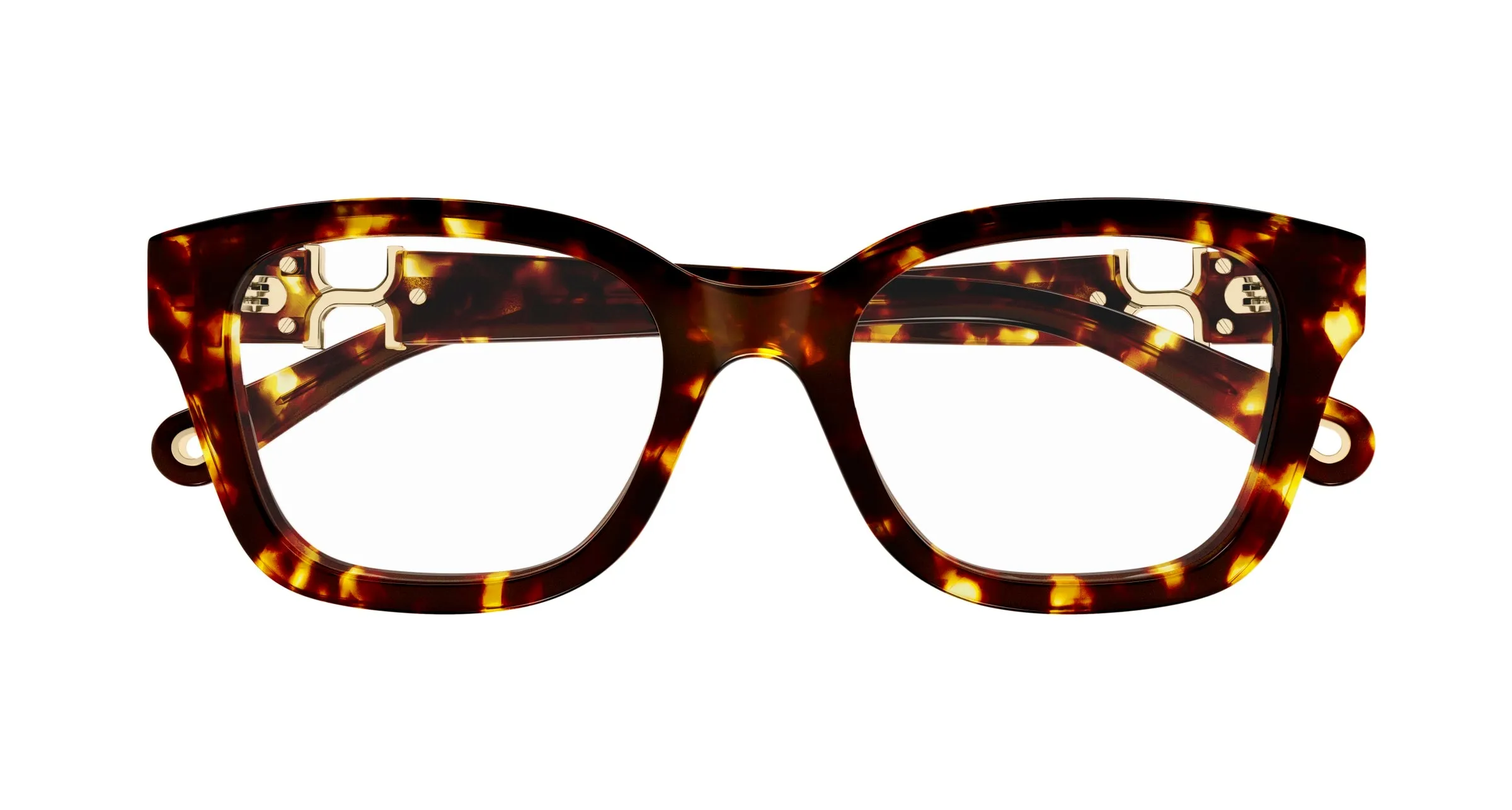 Chloé CH0305O 006 Montature da vista Acetato Havana Trasparente Squadrata - immagine 2