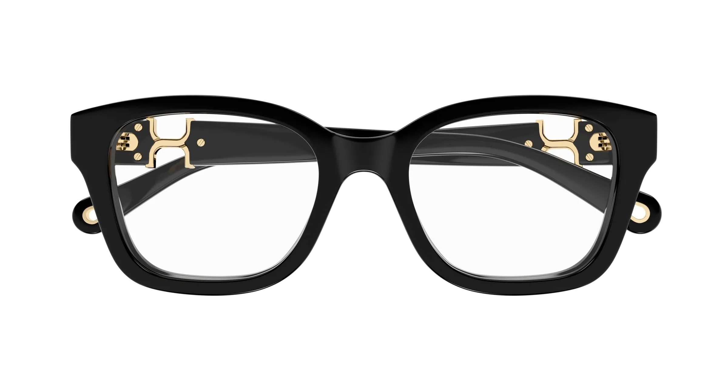 Chloé CH0305O 005 Montature da vista Acetato Nero Trasparente Squadrata - immagine 2