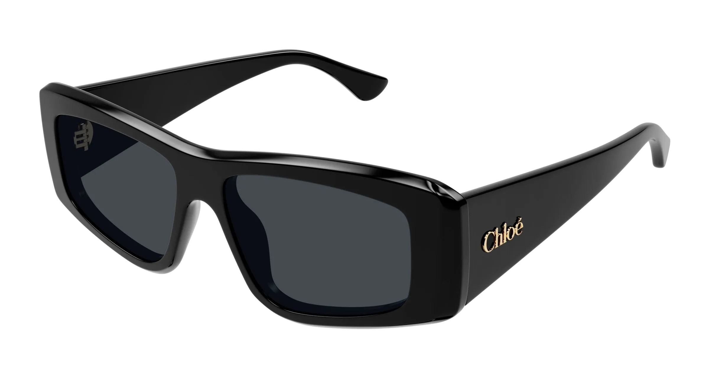 Chloé CH0299S 001 Occhiali da sole Acetato Nero Blu Squadrata - immagine 1