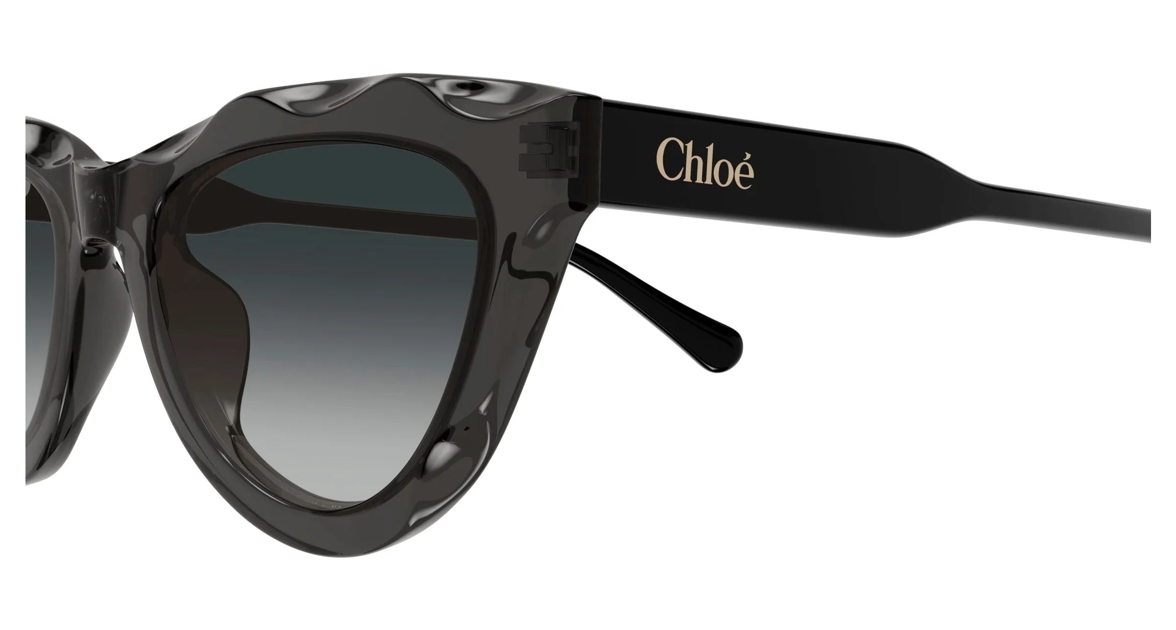 Chloé CH0294S 001 Occhiali da sole Acetato Grigio Grigio Cat Eye - immagine 3