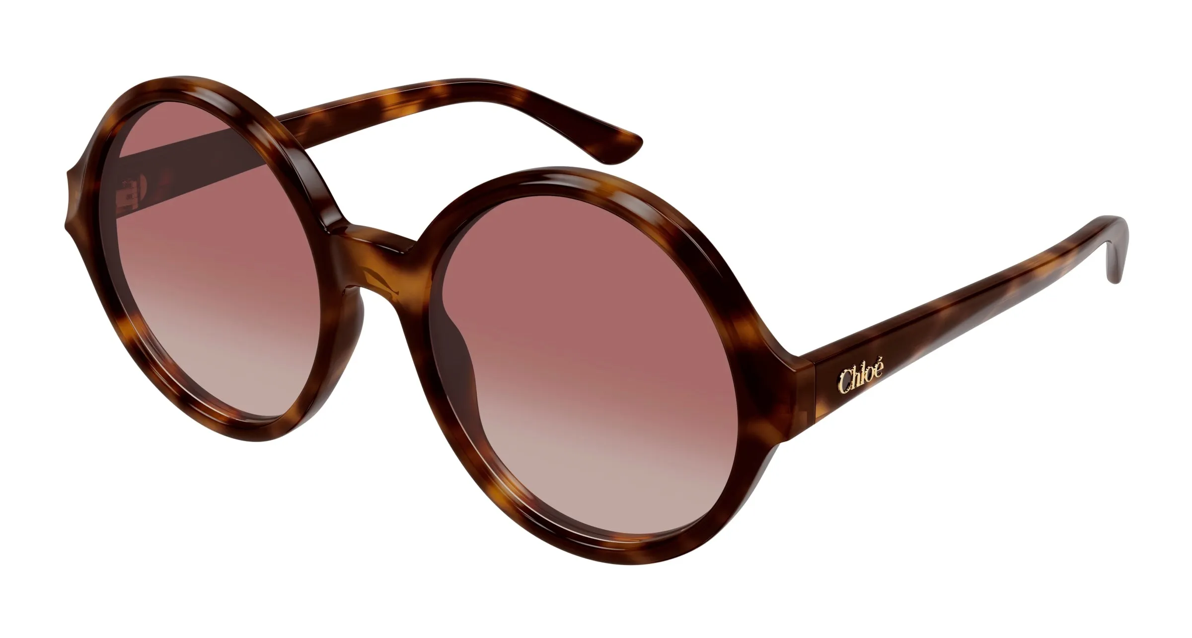 Chloé CH0290S 003 Occhiali da sole Acetato Havana Rosso Rotonda - immagine 1