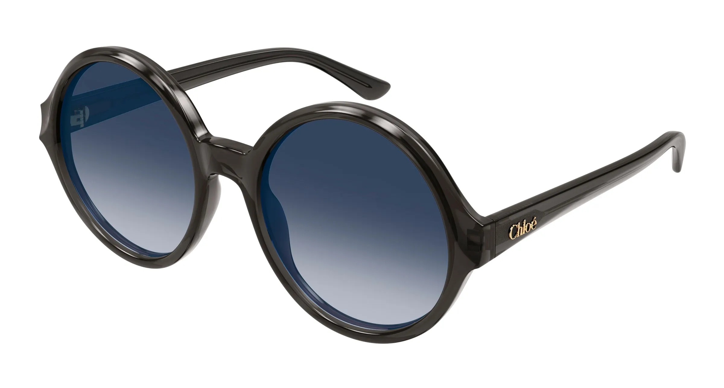 Chloé CH0290S 001 Occhiali da sole Acetato Grigio Blu Rotonda - immagine 1